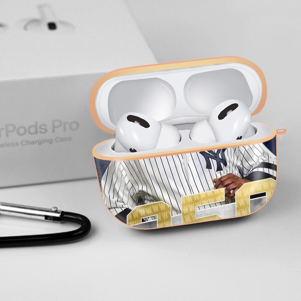 CC Sabatnia 14 AirPods Pro Protective Case Rose Gold, Flexible PC Material, Precise Fit, Anti-Slip Cover, Full Protection, Fingerprint Resistant, Washable With Keychain