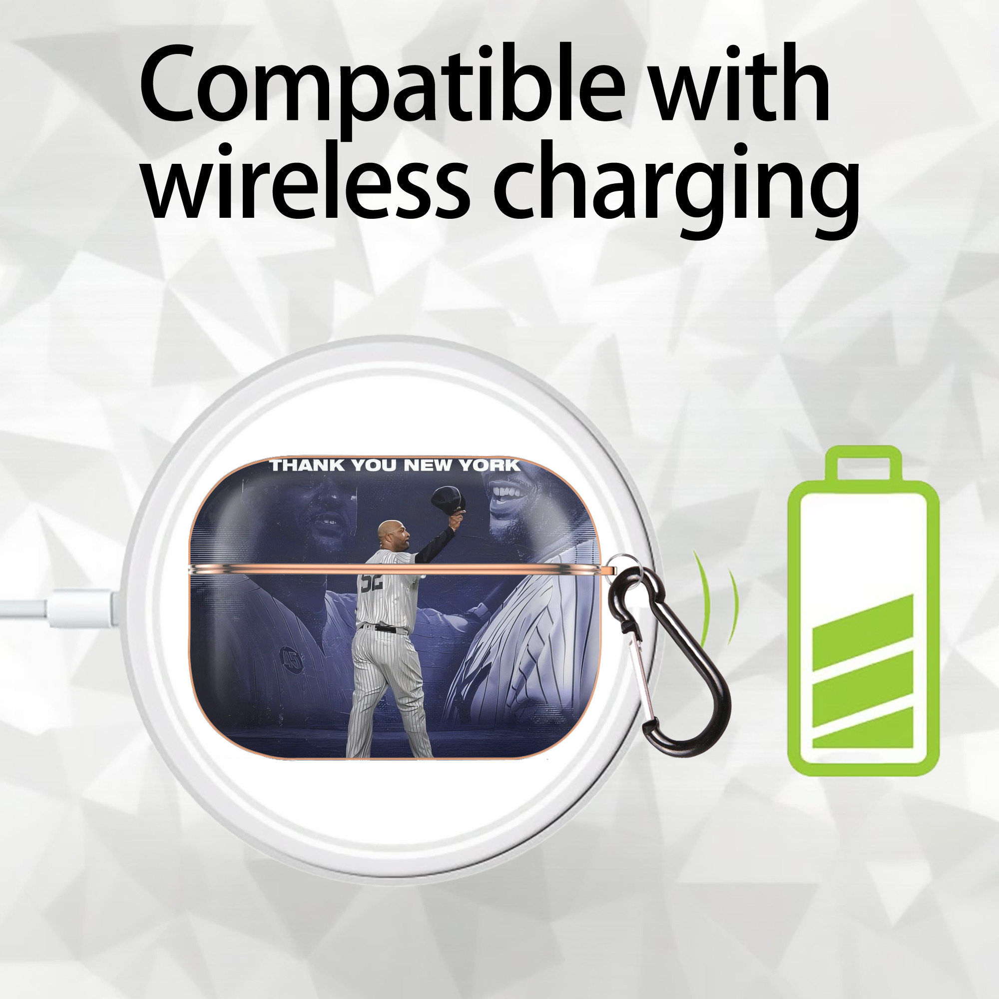 CC Sabatnia 30 AirPods Pro Protective Case Rose Gold, Flexible PC Material, Precise Fit, Anti-Slip Cover, Full Protection, Fingerprint Resistant, Washable With Keychain