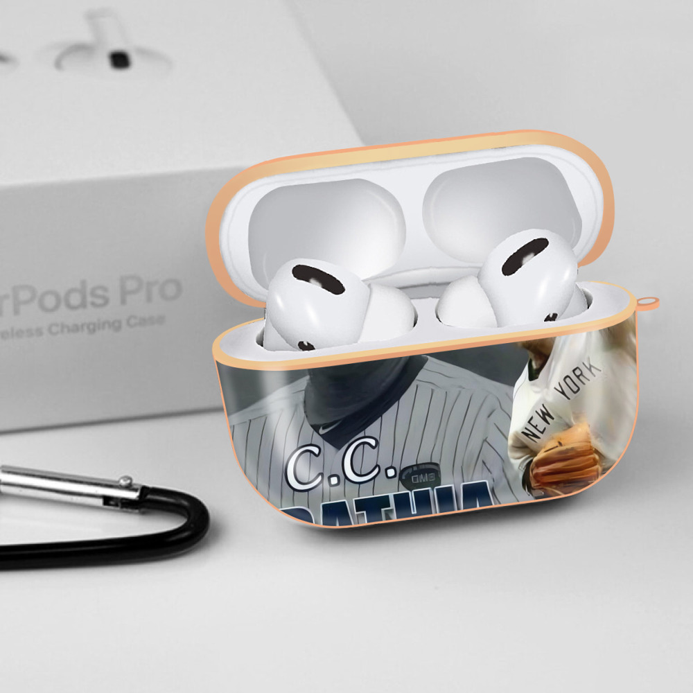 CC Sabatnia 32 AirPods Pro Protective Case Rose Gold, Flexible PC Material, Precise Fit, Anti-Slip Cover, Full Protection, Fingerprint Resistant, Washable With Keychain