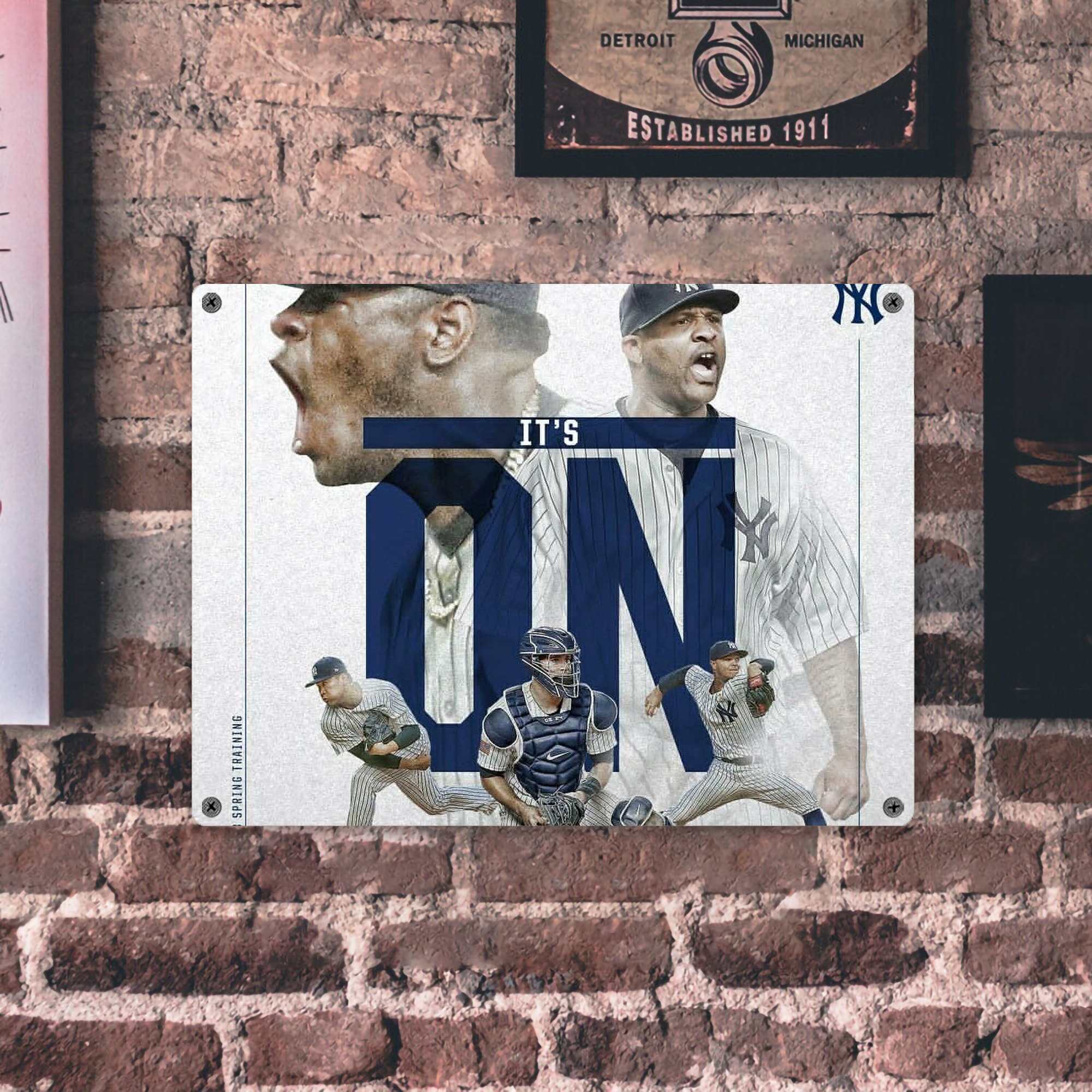 CC Sabatnia 16 Vintage Metal Tin Sign 16x12 – Full-Print Iron Wall Decor – Durable, Fade-Resistant – Easy To Hang – Ideal For Home, Bar, Kitchen & Office Decor