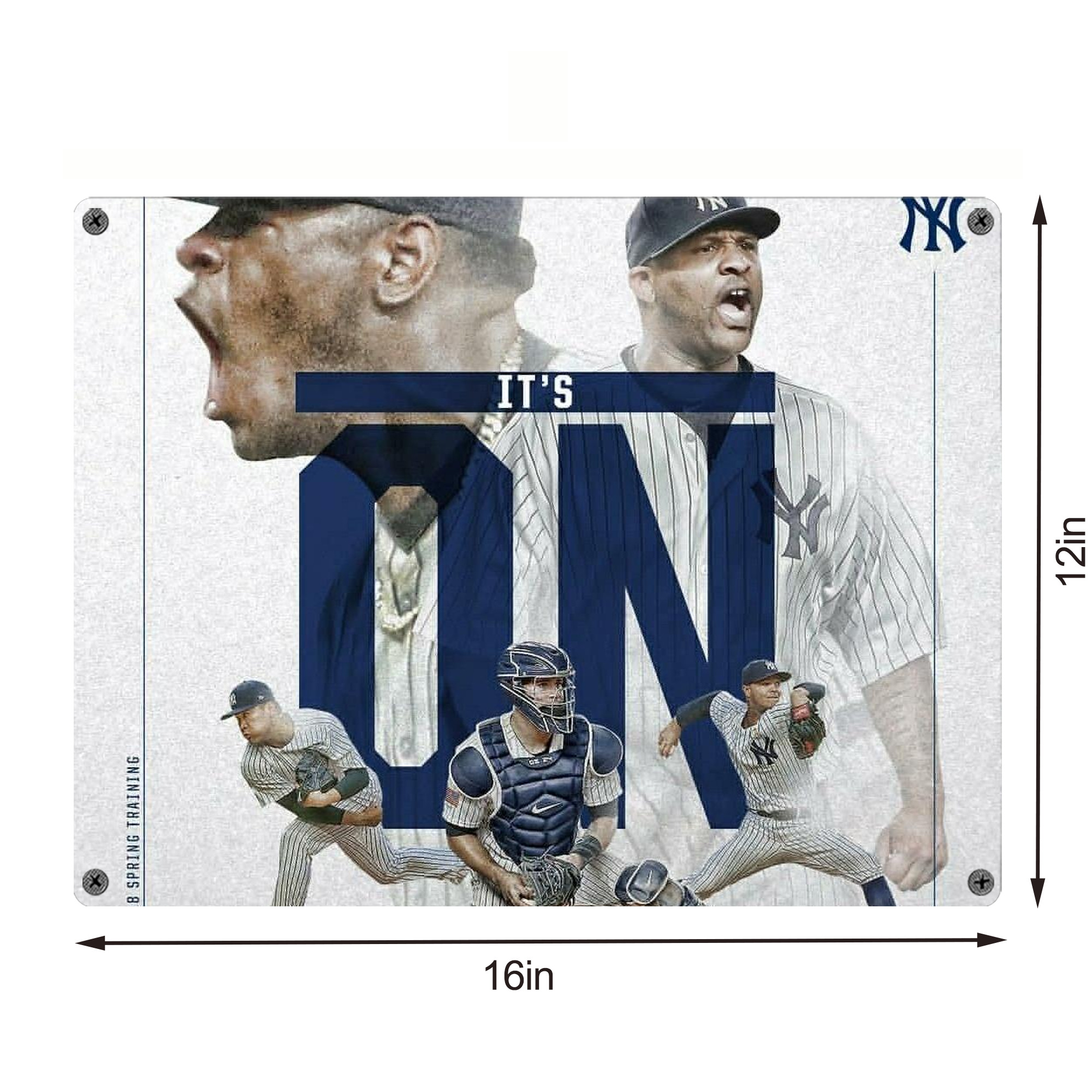 CC Sabatnia 16 Vintage Metal Tin Sign 16x12 – Full-Print Iron Wall Decor – Durable, Fade-Resistant – Easy To Hang – Ideal For Home, Bar, Kitchen & Office Decor