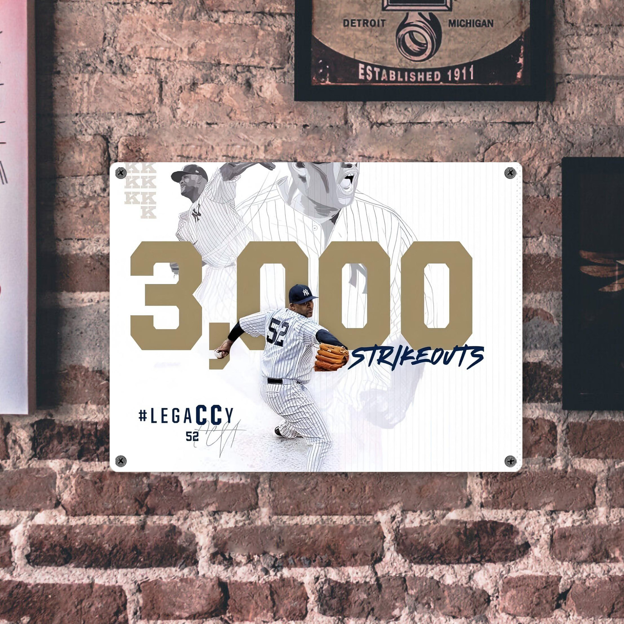 CC Sabatnia 20 Vintage Metal Tin Sign 16x12 – Full-Print Iron Wall Decor – Durable, Fade-Resistant – Easy To Hang – Ideal For Home, Bar, Kitchen & Office Decor