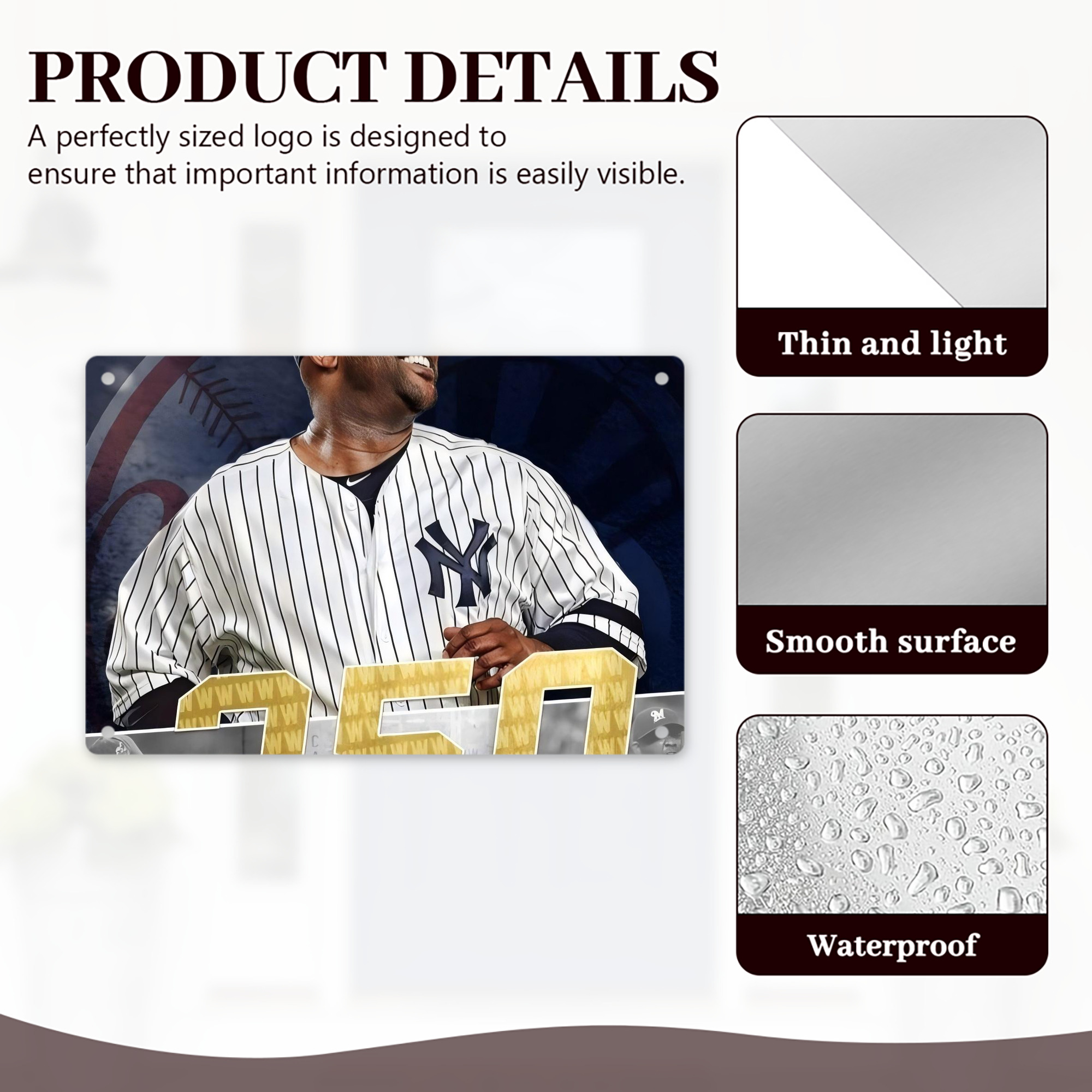 CC Sabatnia 14 Decorative Aluminum Plaque – Horizontal Design – Durable, Stylish, Easy To Install – Ideal For Home, Office, Bar, And More