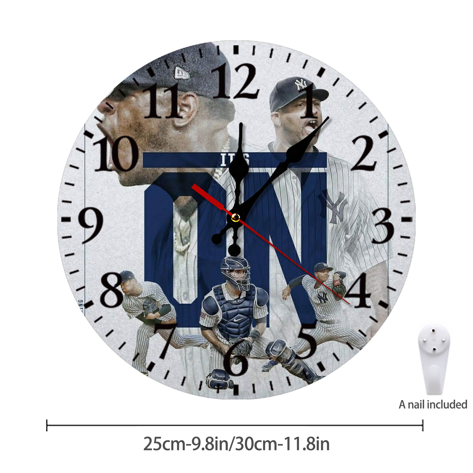 CC Sabatnia 16 Silent Round Wall Clock – Modern & Stylish DIY Design, Durable Wood Construction, Easy To Install – Perfect For Office, Bedroom, Living Room, And More