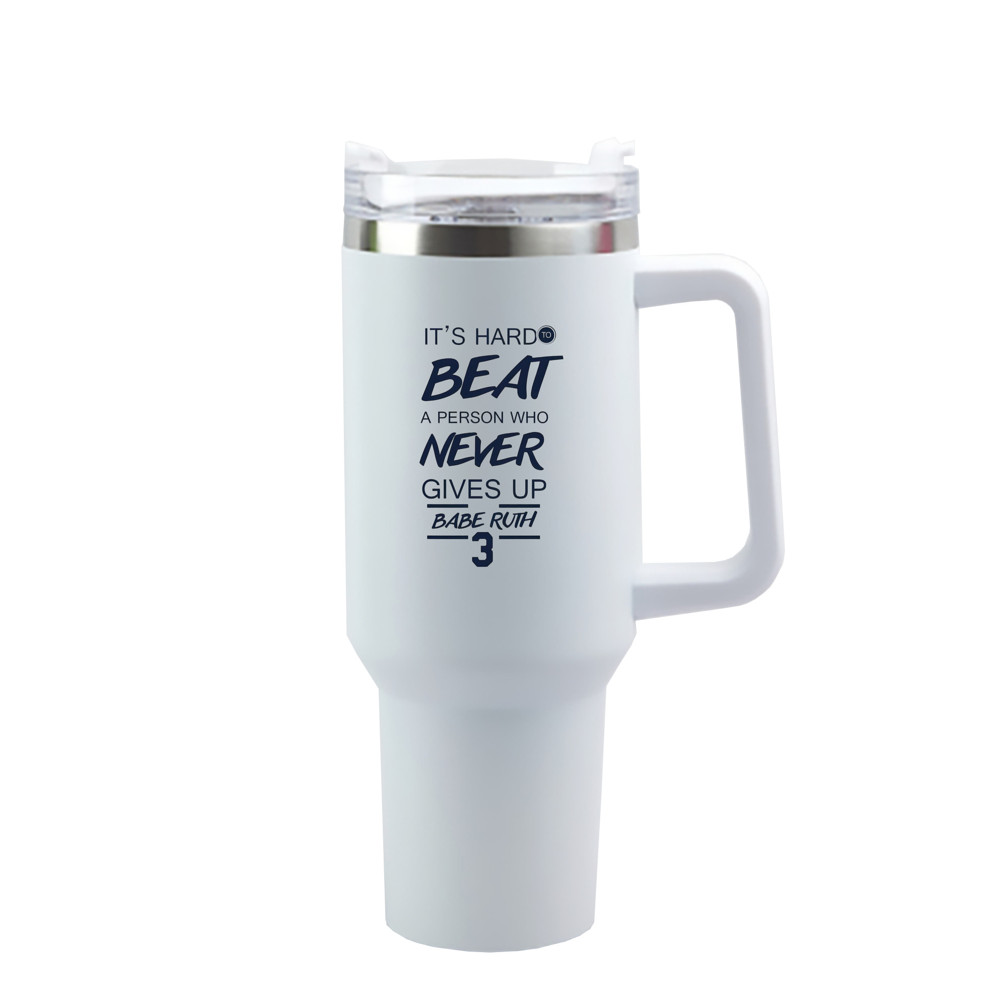  40oz Handle Car Cup With Crystal Sticker Design – Durable Stainless Steel Travel Mug With Reusable Straw – Double Wall Insulated