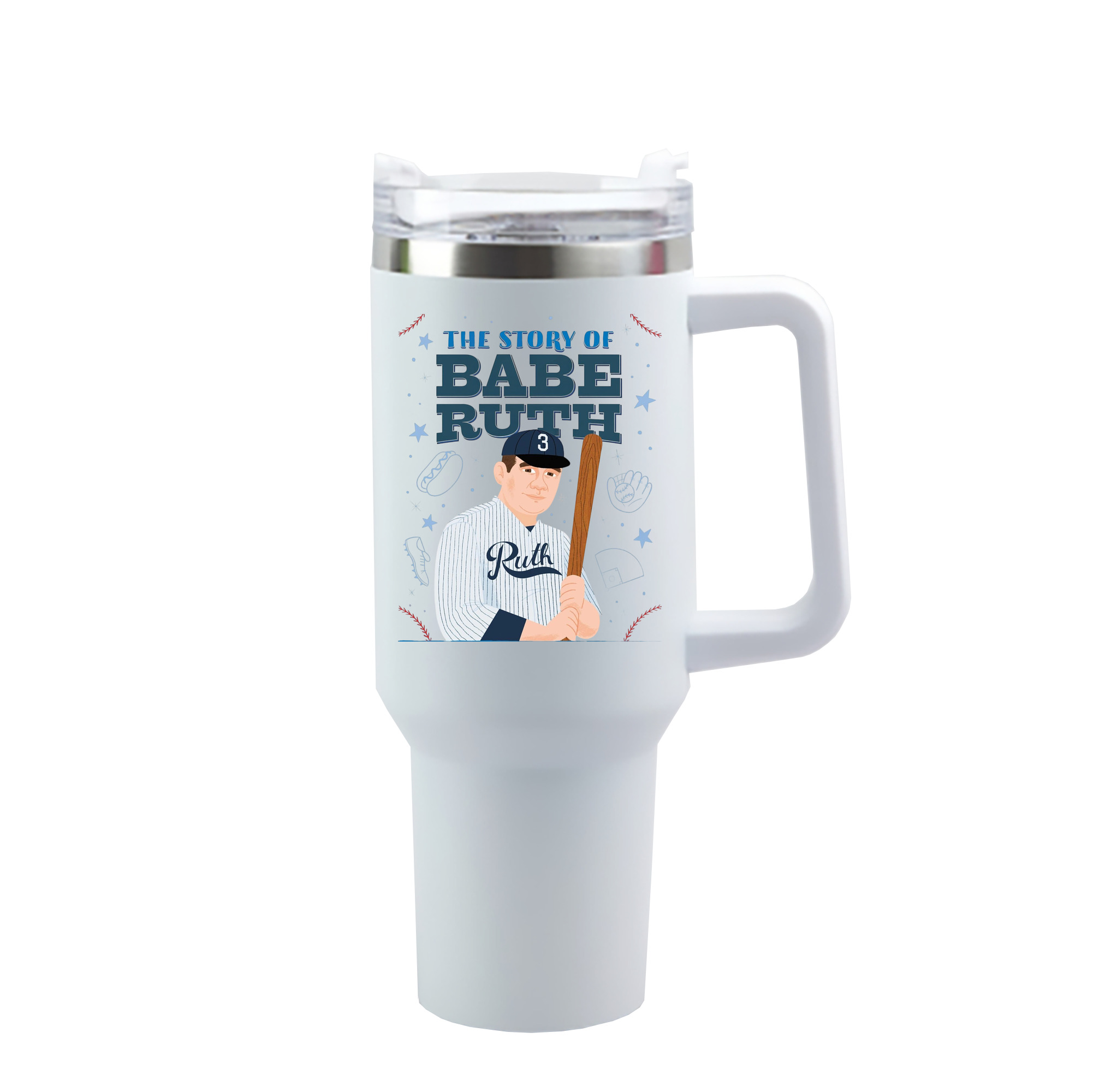  40oz Handle Car Cup With Crystal Sticker Design – Durable Stainless Steel Travel Mug With Reusable Straw – Double Wall Insulated