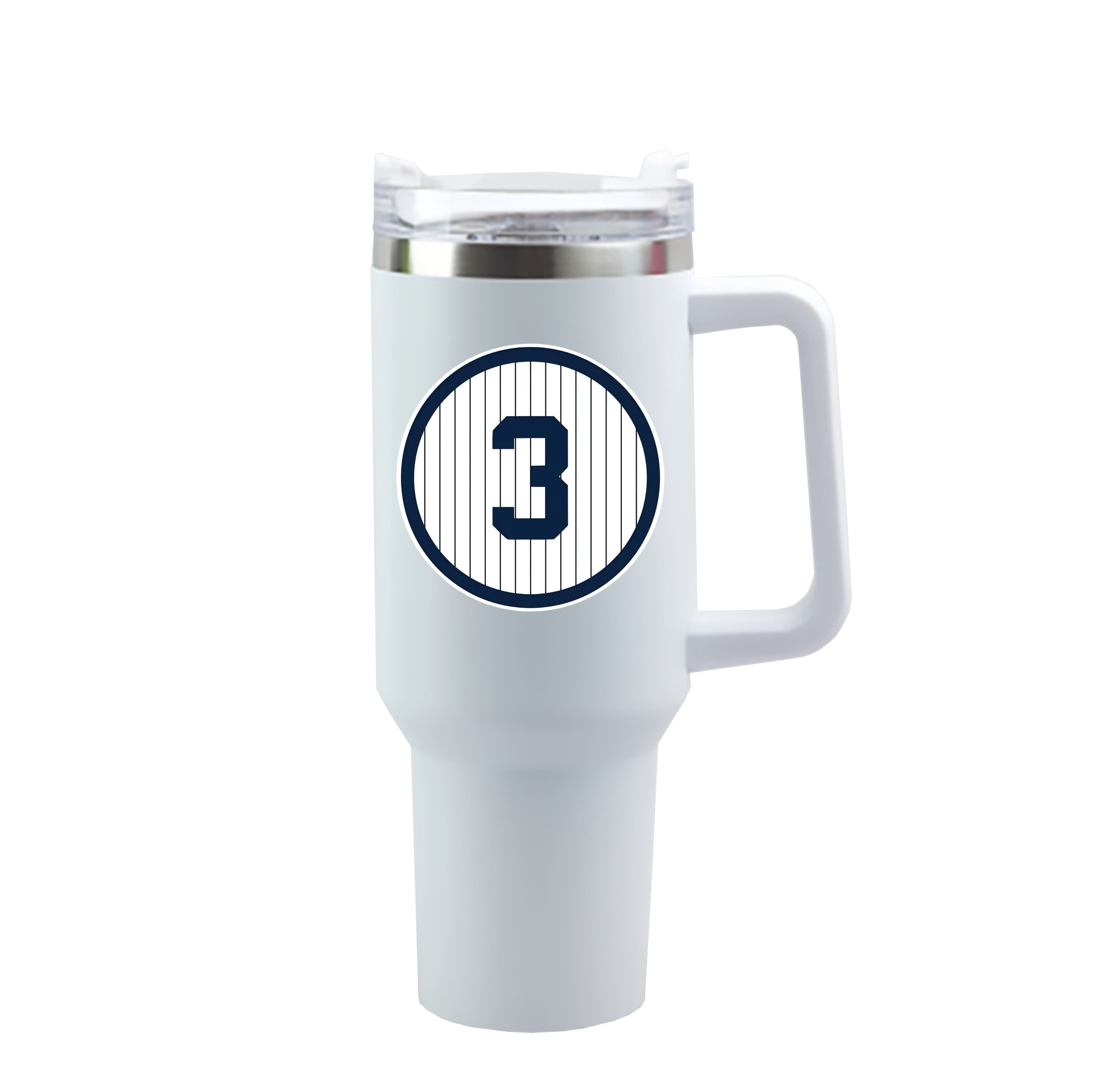  40oz Handle Car Cup With Crystal Sticker Design – Durable Stainless Steel Travel Mug With Reusable Straw – Double Wall Insulated