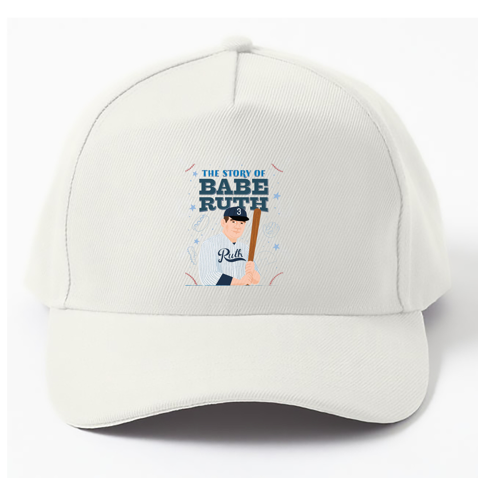  100% Cotton Baseball Cap – Heat Transfer Print – Comfortable, Durable, Perfect For Sports & Everyday Wear