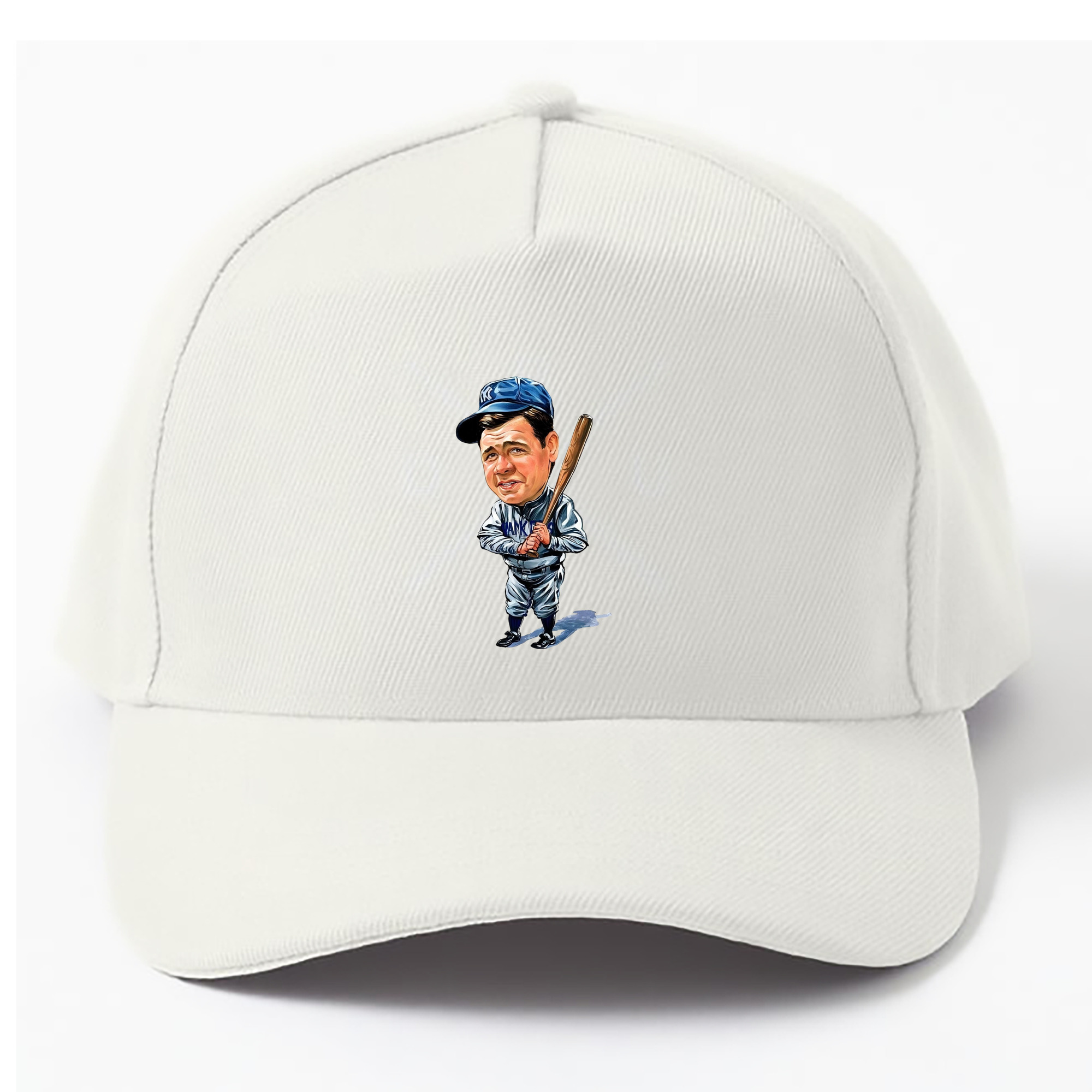 Babe Ruth 14 100% Cotton Baseball Cap – Heat Transfer Print – Comfortable, Durable, Perfect For Sports & Everyday Wear