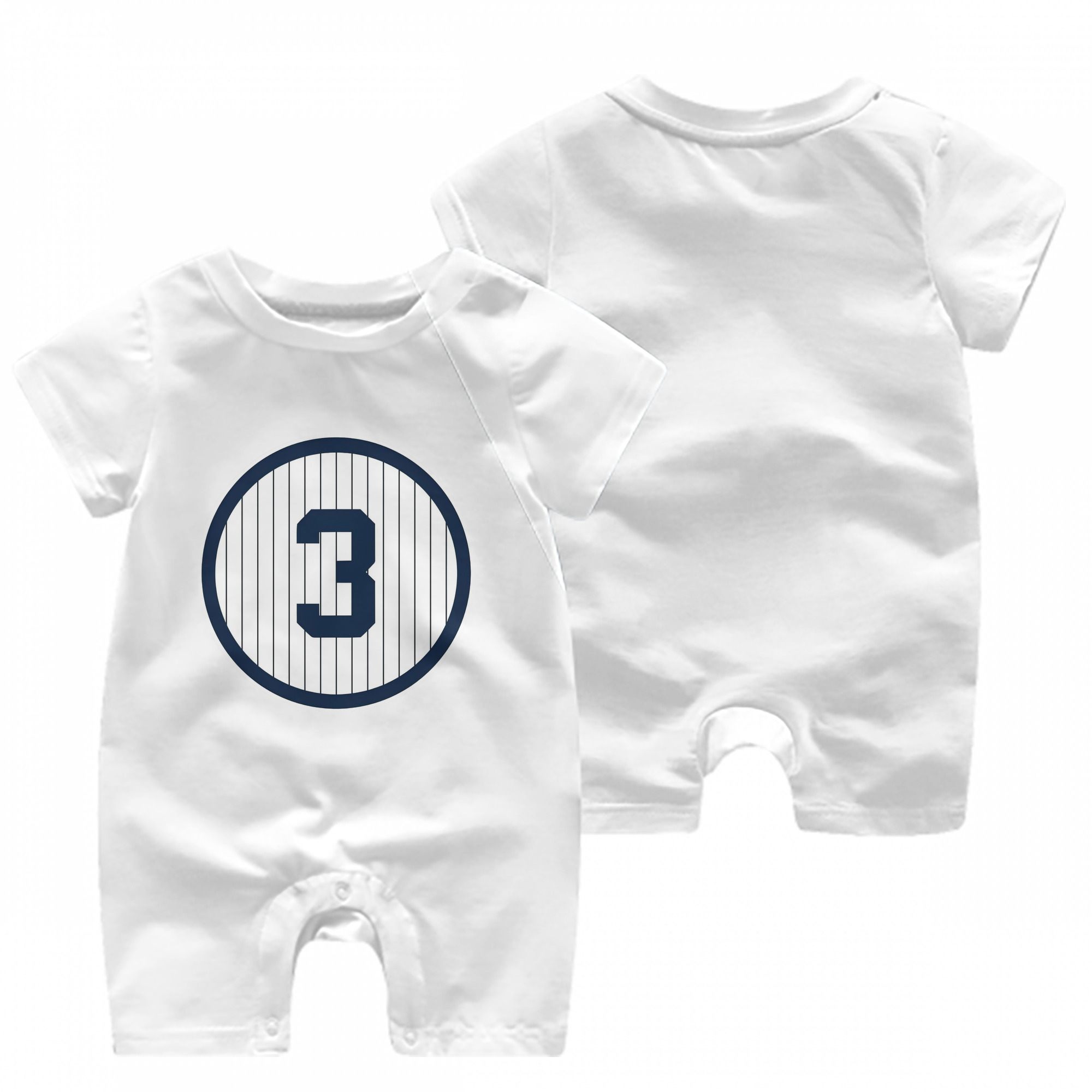  Baby Short Sleeve Onesie – 100% Cotton Soft & Breathable Digital Print Romper – Double-Sided Print, Snap Closure For Easy Diaper Changes – Comfortable For Boys & Girls