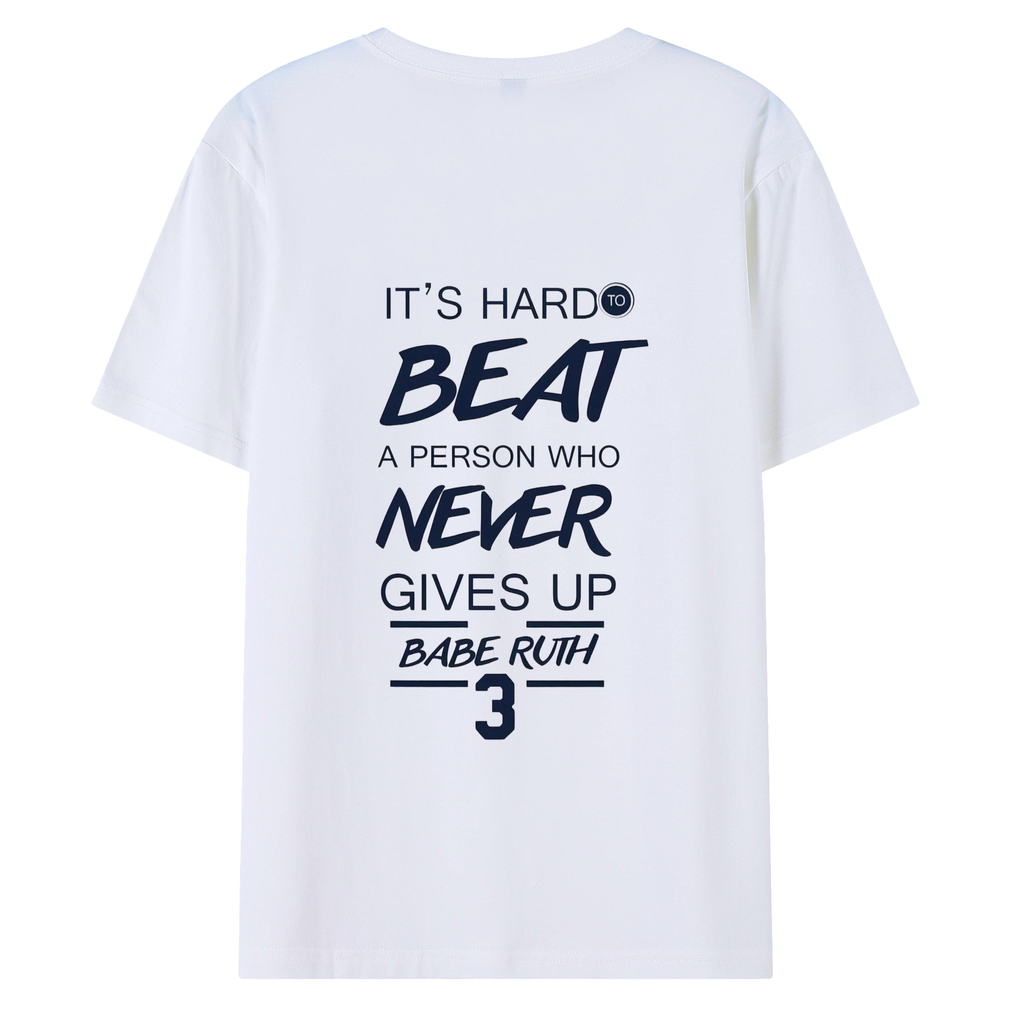  180g Combed Cotton T-Shirt With Back Heat Transfer Print – Soft, Lightweight, Fitted Design – Stylish Casual Wear For Sports & Everyday Use