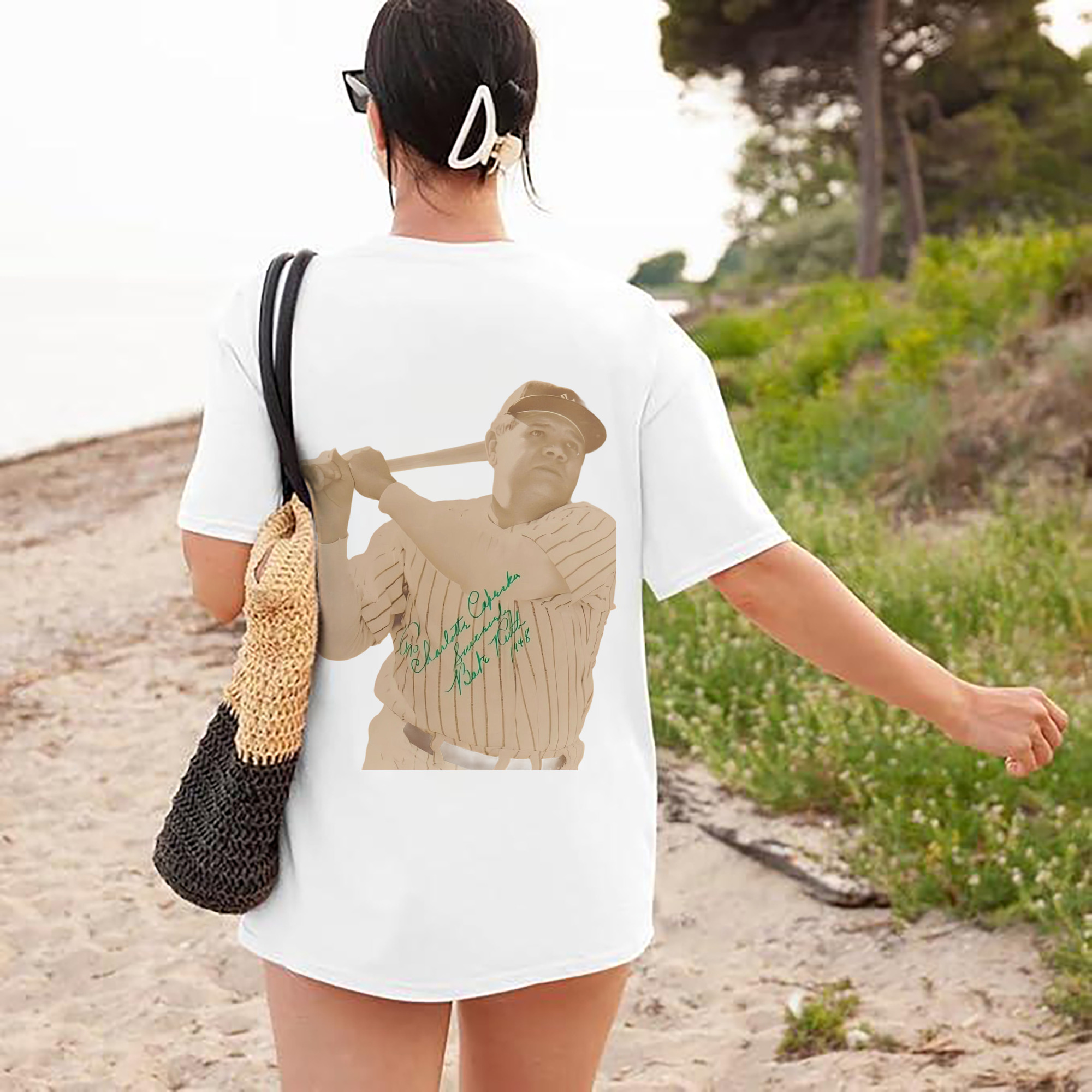  180g Combed Cotton T-Shirt With Back Heat Transfer Print – Soft, Lightweight, Fitted Design – Stylish Casual Wear For Sports & Everyday Use