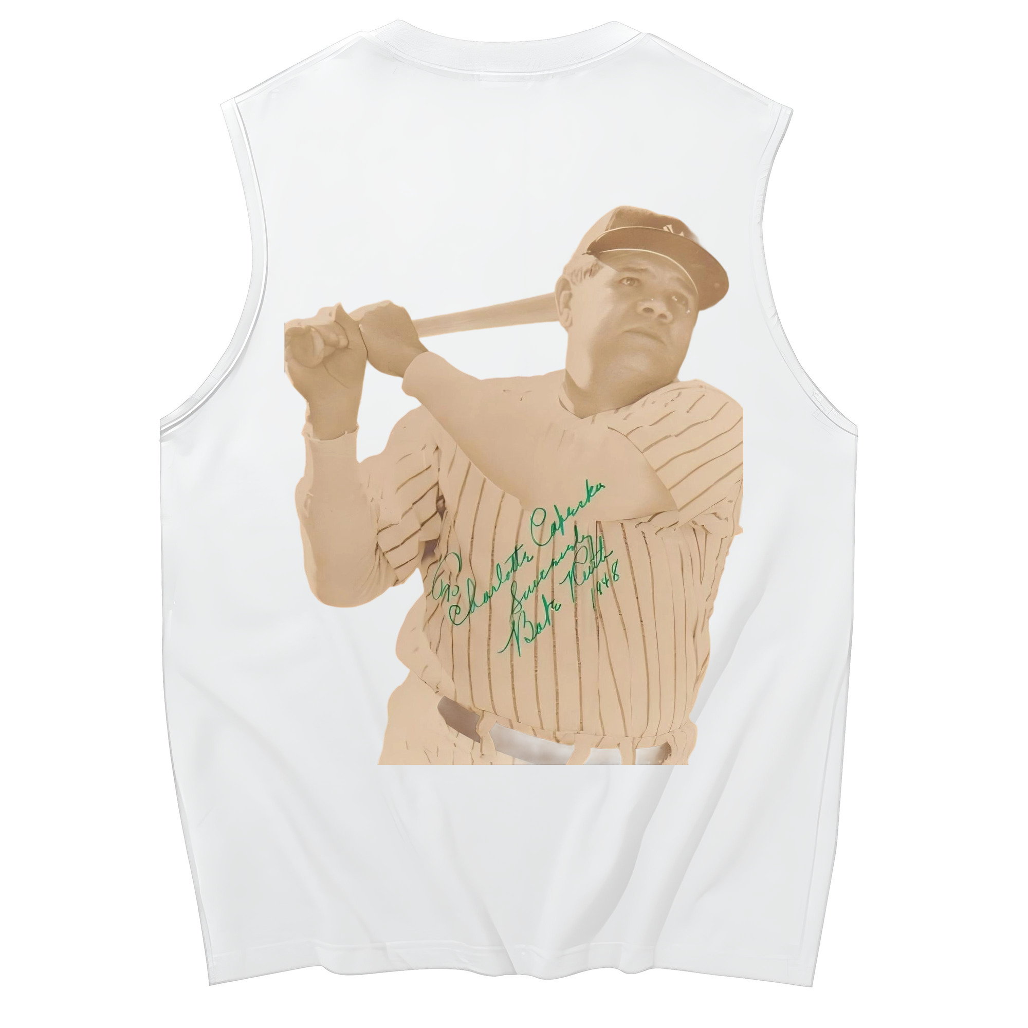  230g Pure Cotton Tank Top With Back Heat Transfer Print – Soft, Lightweight, Fitted Design – Stylish & Comfortable Casual Wear For Sports & Everyday Use