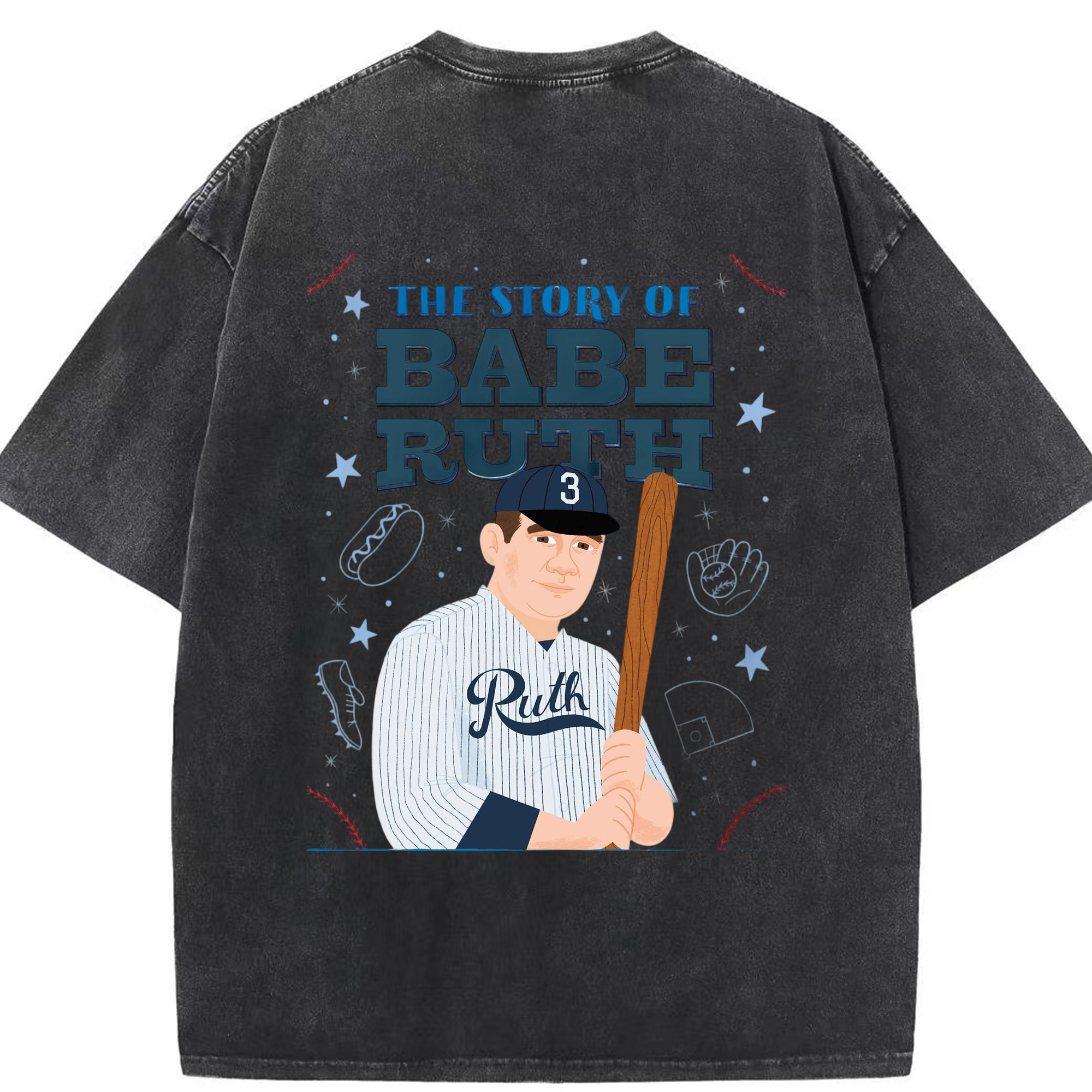  Washed Vintage 230g Cotton Oversized T-Shirt With Back Heat Transfer Print – Soft, Lightweight & Stylish – Comfortable Casual Wear For Sports & Everyday Use