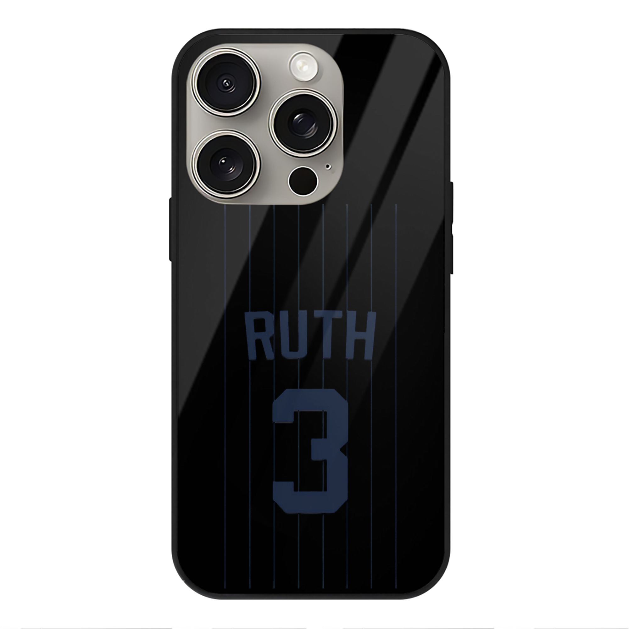  IPhone 15 Pro Mirror Phone Case – UV Printed Glass + TPU – Scratch-Resistant, Wireless Charging Compatible, Precise Fit & Stylish Design