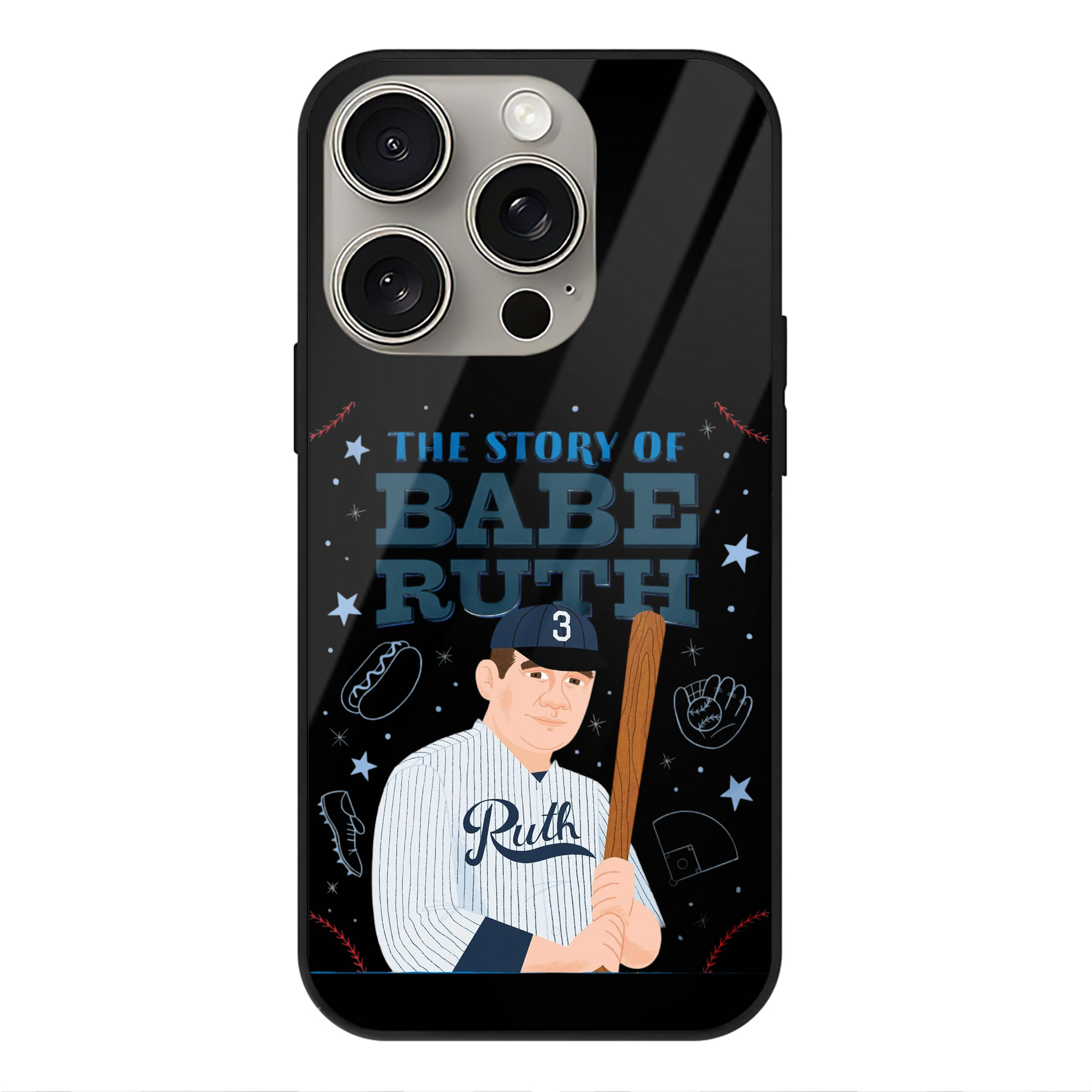  IPhone 15 Pro Mirror Phone Case – UV Printed Glass + TPU – Scratch-Resistant, Wireless Charging Compatible, Precise Fit & Stylish Design