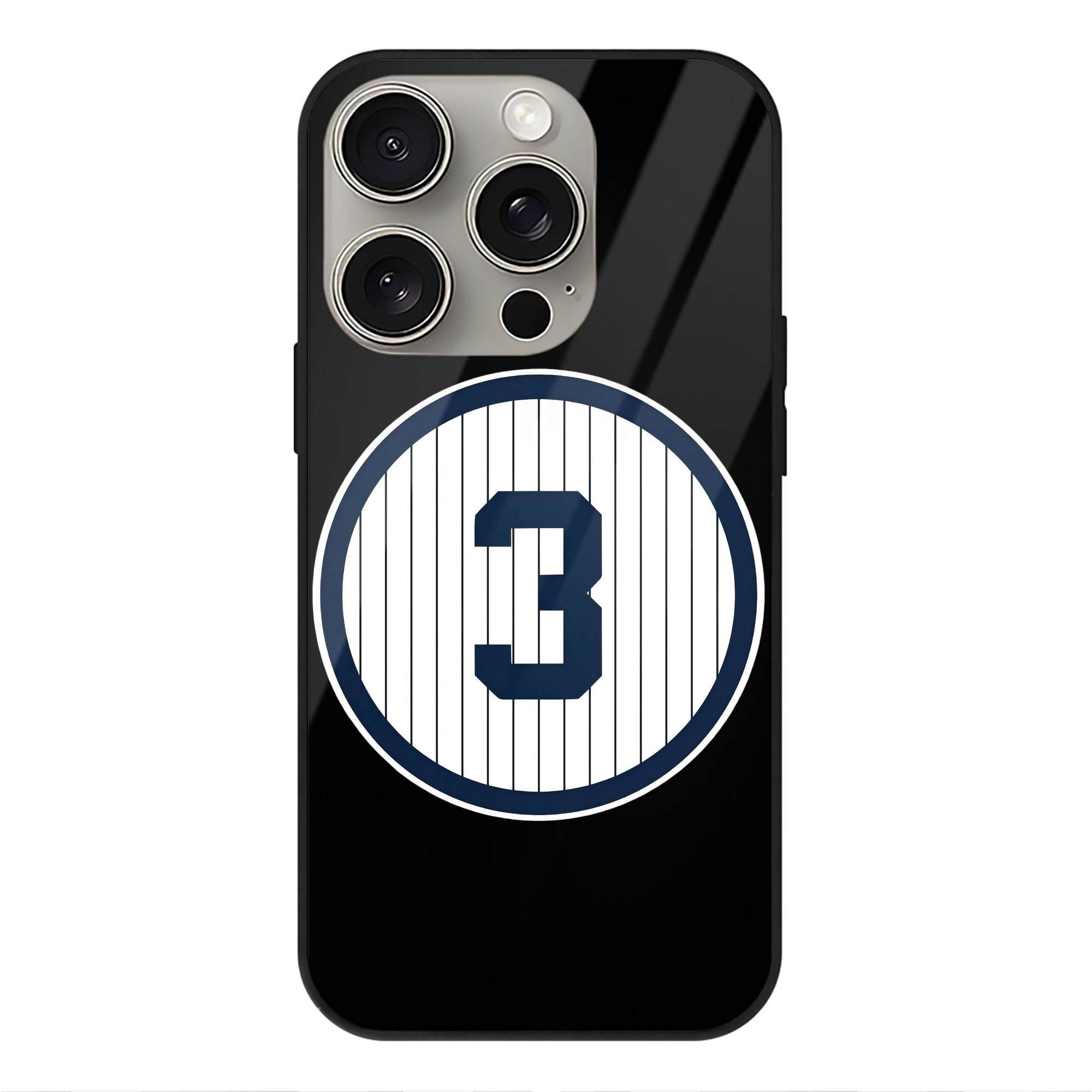  IPhone 15 Pro Mirror Phone Case – UV Printed Glass + TPU – Scratch-Resistant, Wireless Charging Compatible, Precise Fit & Stylish Design