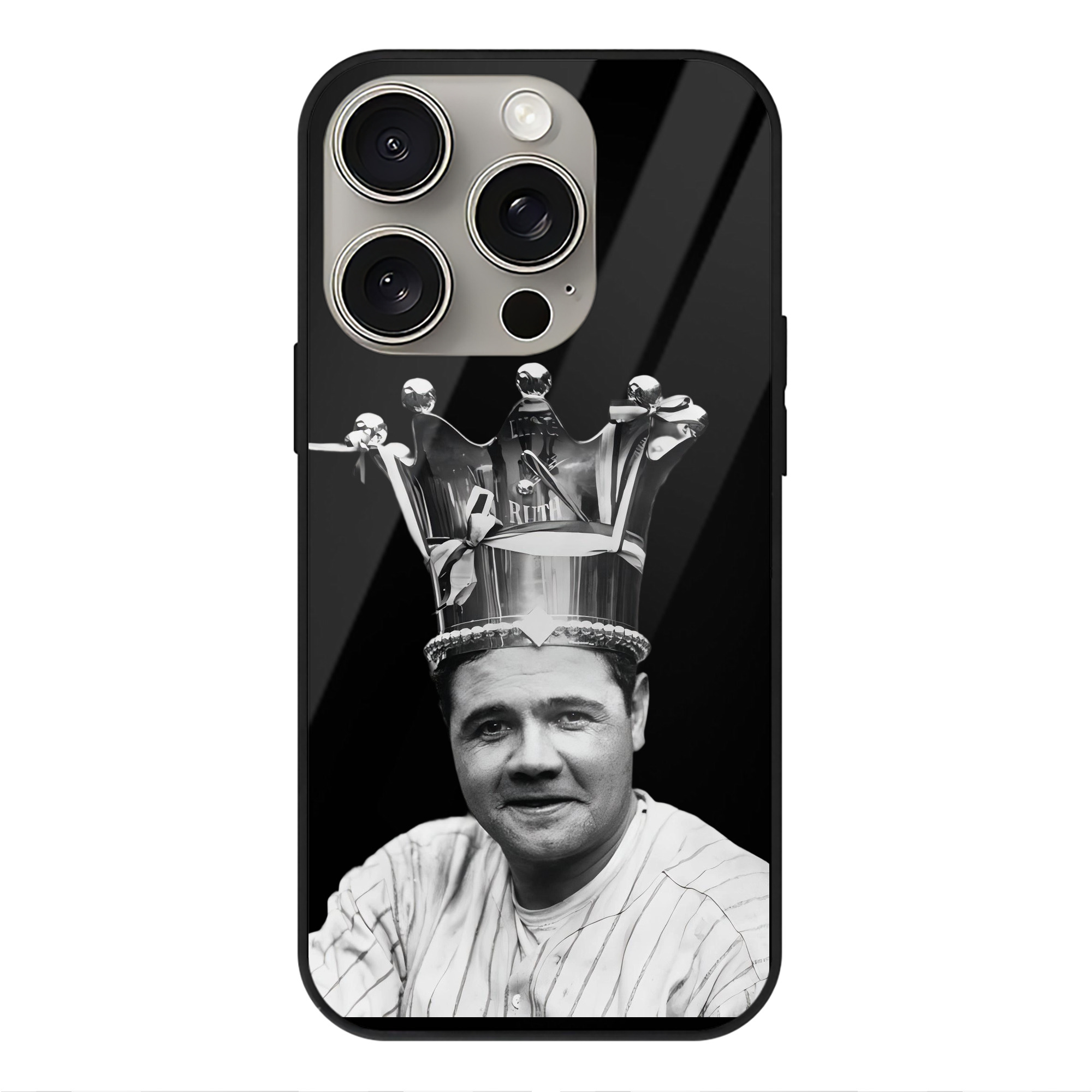  IPhone 15 Pro Mirror Phone Case – UV Printed Glass + TPU – Scratch-Resistant, Wireless Charging Compatible, Precise Fit & Stylish Design