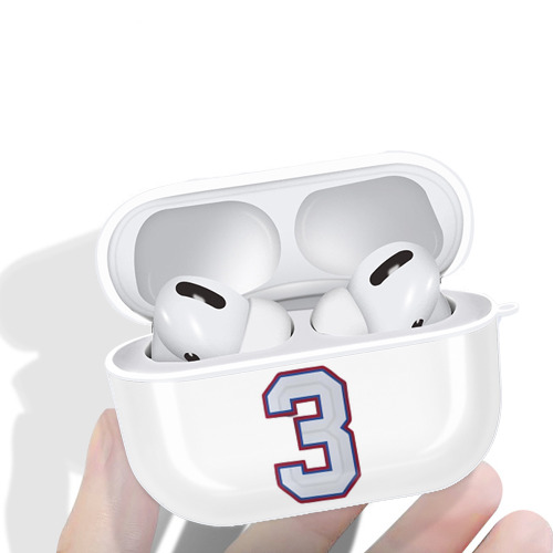  AirPods Pro Hard Case White With Keychain, Durable Flexible PC, Precise Cutouts, Anti-Fingerprint, Yellowing & Scratch Resistant, Full Protection, Washable