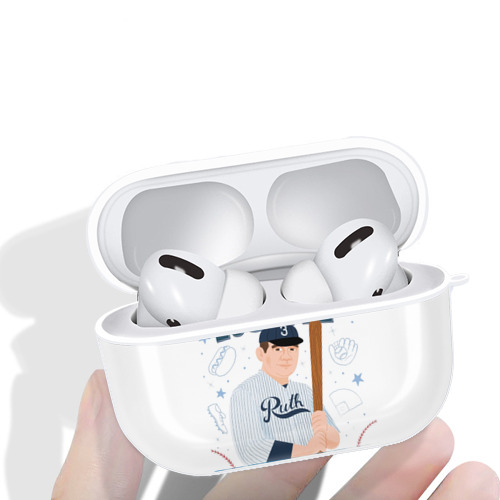  AirPods Pro Hard Case White With Keychain, Durable Flexible PC, Precise Cutouts, Anti-Fingerprint, Yellowing & Scratch Resistant, Full Protection, Washable