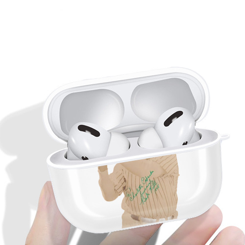  AirPods Pro Hard Case White With Keychain, Durable Flexible PC, Precise Cutouts, Anti-Fingerprint, Yellowing & Scratch Resistant, Full Protection, Washable