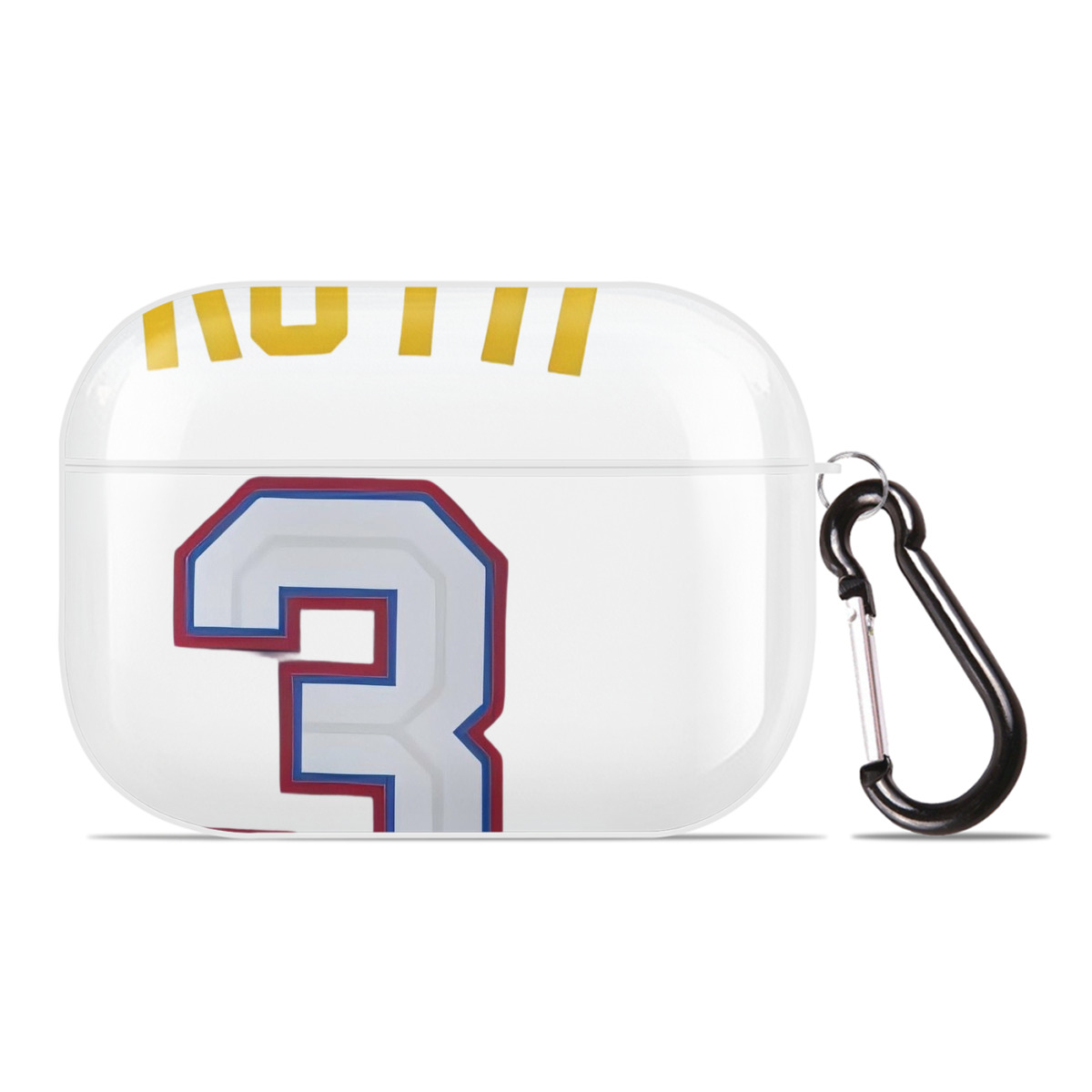  AirPods Pro Hard Case White With Keychain, Durable Flexible PC, Precise Cutouts, Anti-Fingerprint, Yellowing & Scratch Resistant, Full Protection, Washable