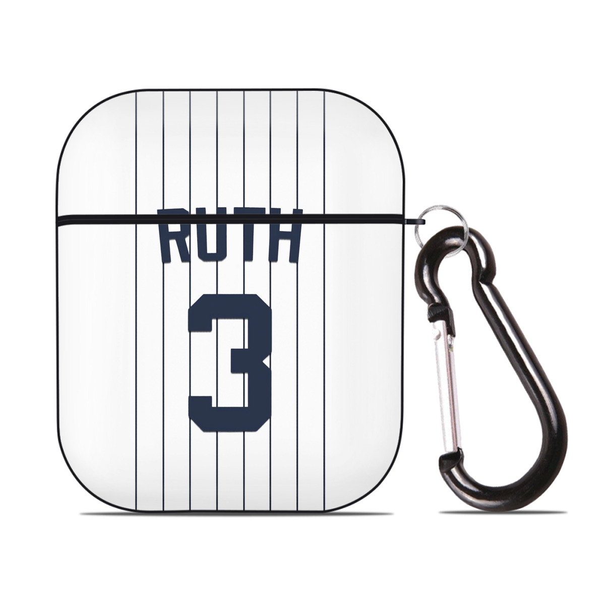  AirPods 2 Case Hard Shell Black, Flexible PC Material, Precise Cutouts, Full Protection, Anti-Fingerprint, Washable, Includes Keychain – Durable & Slim Design