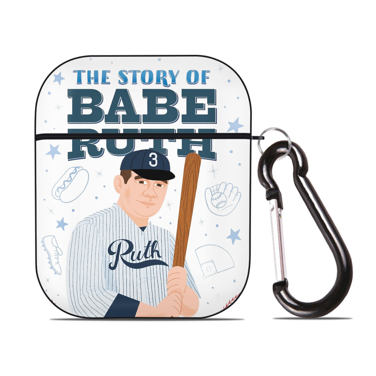  AirPods 2 Case Hard Shell Black, Flexible PC Material, Precise Cutouts, Full Protection, Anti-Fingerprint, Washable, Includes Keychain – Durable & Slim Design