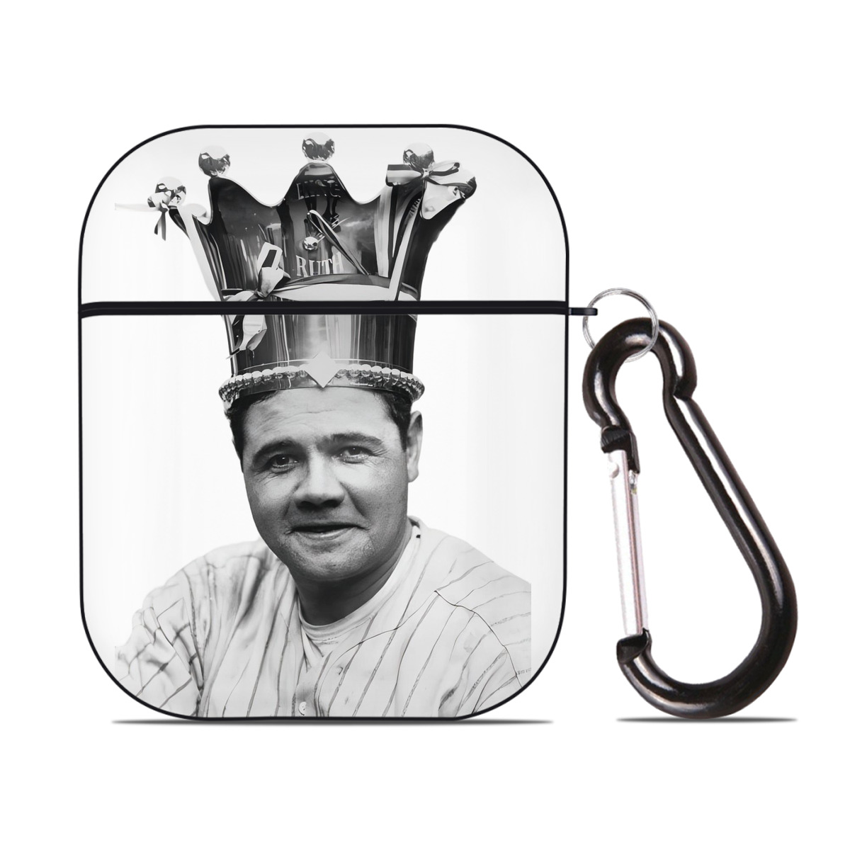  AirPods 2 Case Hard Shell Black, Flexible PC Material, Precise Cutouts, Full Protection, Anti-Fingerprint, Washable, Includes Keychain – Durable & Slim Design