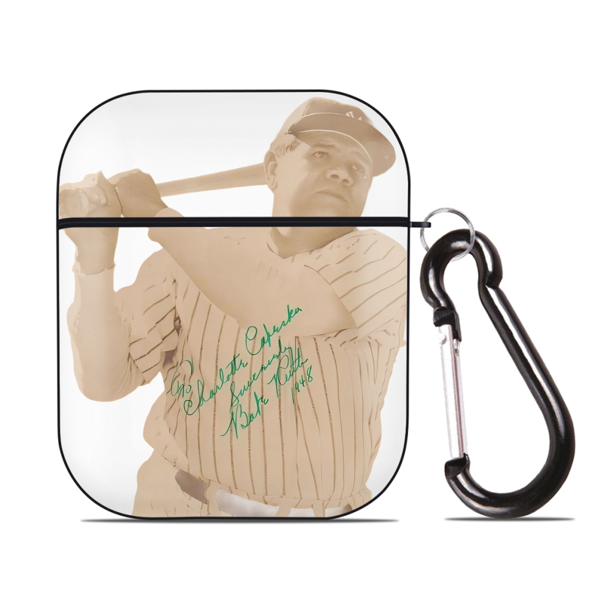  AirPods 2 Case Hard Shell Black, Flexible PC Material, Precise Cutouts, Full Protection, Anti-Fingerprint, Washable, Includes Keychain – Durable & Slim Design