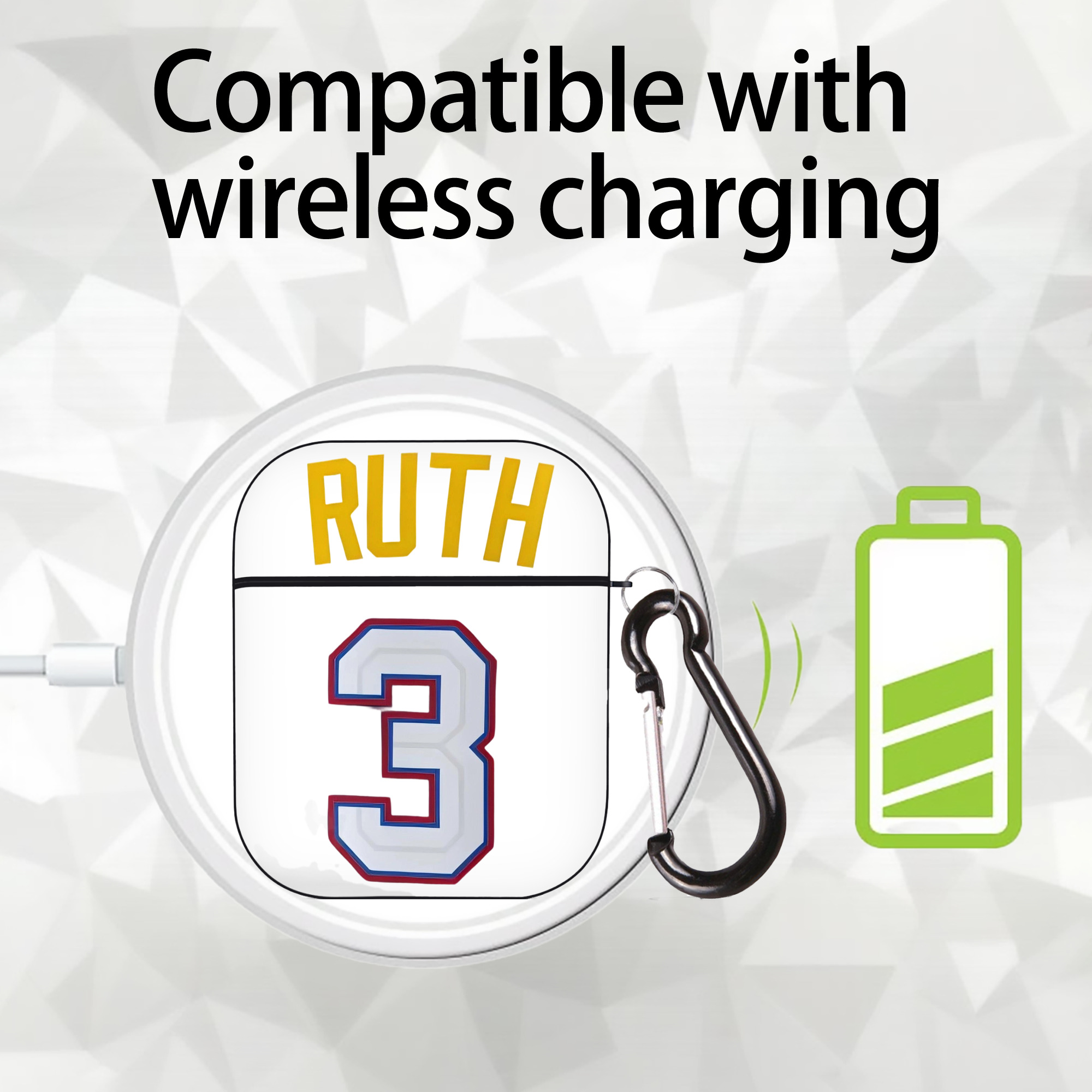  AirPods 2 Case Hard Shell Black, Flexible PC Material, Precise Cutouts, Full Protection, Anti-Fingerprint, Washable, Includes Keychain – Durable & Slim Design