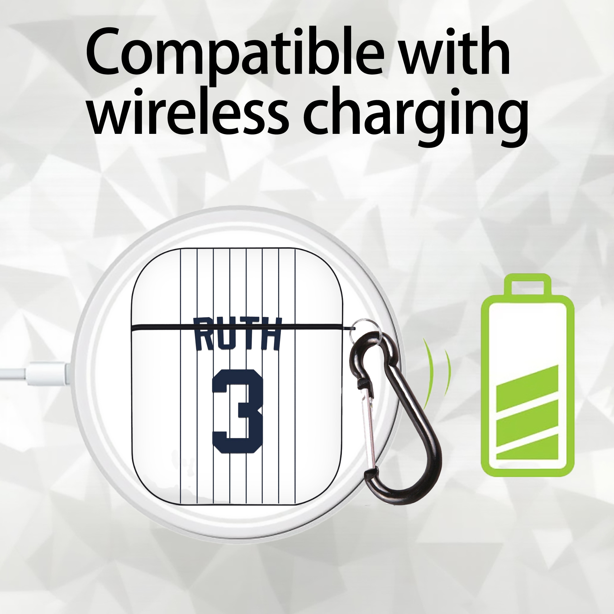  AirPods 2 Case Hard Shell Black, Flexible PC Material, Precise Cutouts, Full Protection, Anti-Fingerprint, Washable, Includes Keychain – Durable & Slim Design