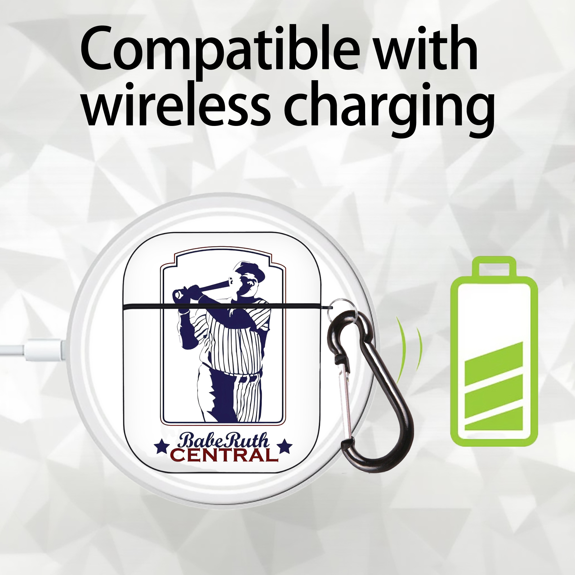  AirPods 2 Case Hard Shell Black, Flexible PC Material, Precise Cutouts, Full Protection, Anti-Fingerprint, Washable, Includes Keychain – Durable & Slim Design