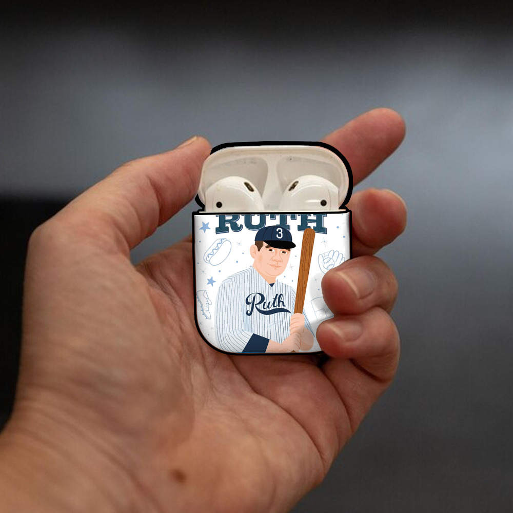  AirPods 2 Case Hard Shell Black, Flexible PC Material, Precise Cutouts, Full Protection, Anti-Fingerprint, Washable, Includes Keychain – Durable & Slim Design