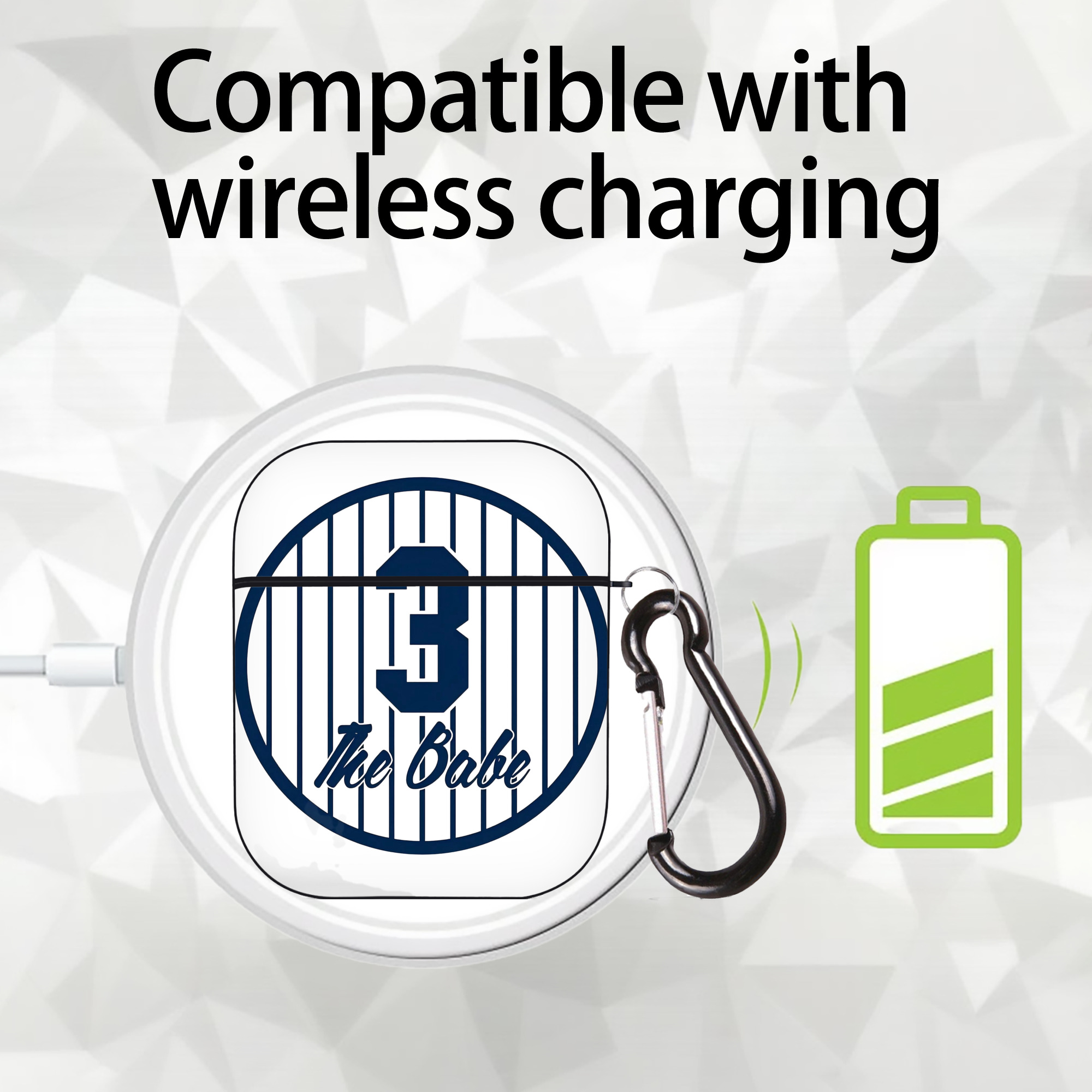  AirPods 2 Case Hard Shell Black, Flexible PC Material, Precise Cutouts, Full Protection, Anti-Fingerprint, Washable, Includes Keychain – Durable & Slim Design