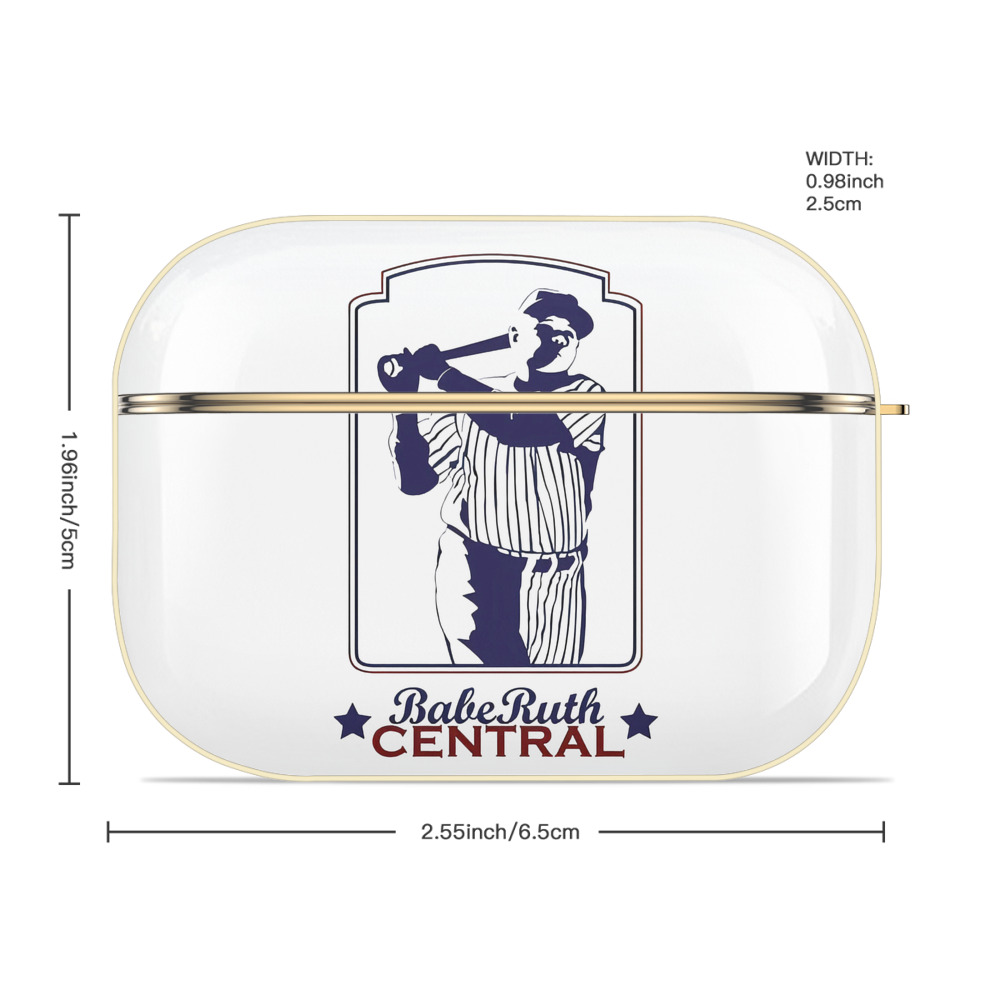  Luxury Gold AirPods Pro Case With Keychain, Flexible PC Material, Full Protection, Precise Cutouts, Anti-Fingerprint, Washable, Durable Design