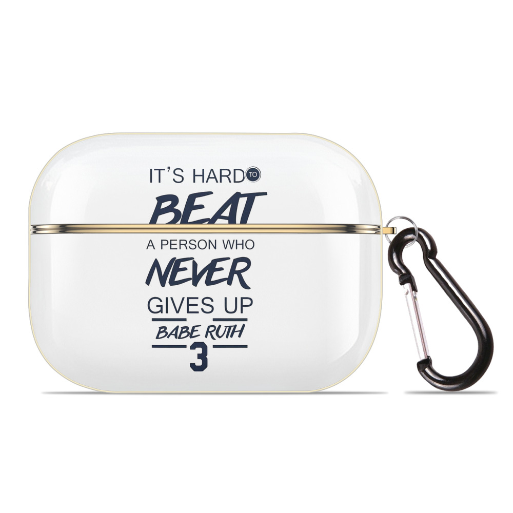  Luxury Gold AirPods Pro Case With Keychain, Flexible PC Material, Full Protection, Precise Cutouts, Anti-Fingerprint, Washable, Durable Design