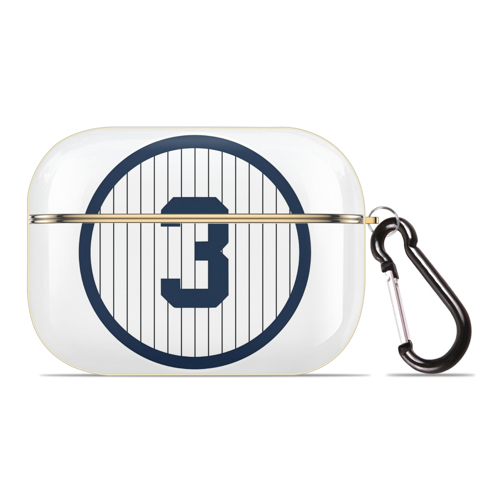  Luxury Gold AirPods Pro Case With Keychain, Flexible PC Material, Full Protection, Precise Cutouts, Anti-Fingerprint, Washable, Durable Design