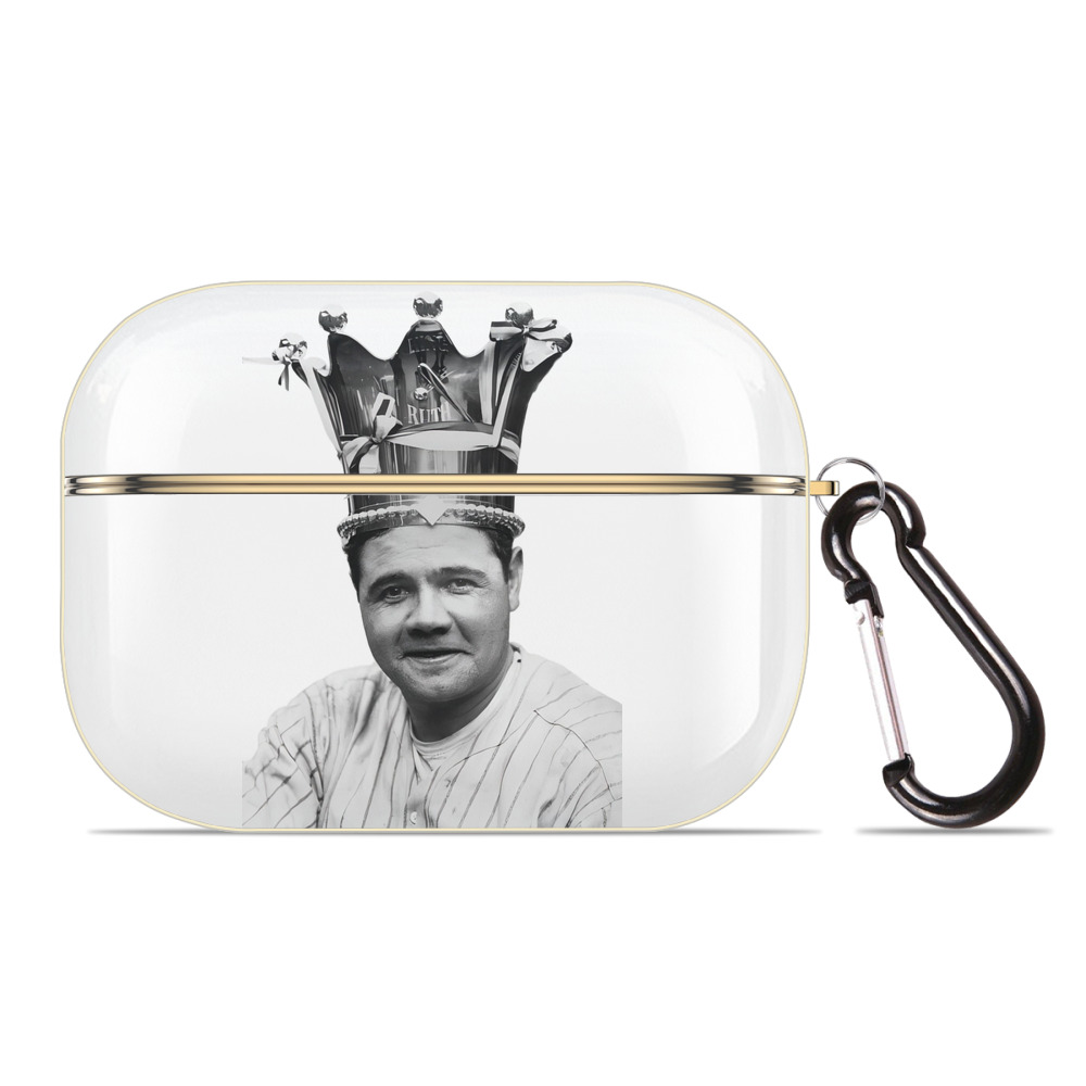  Luxury Gold AirPods Pro Case With Keychain, Flexible PC Material, Full Protection, Precise Cutouts, Anti-Fingerprint, Washable, Durable Design