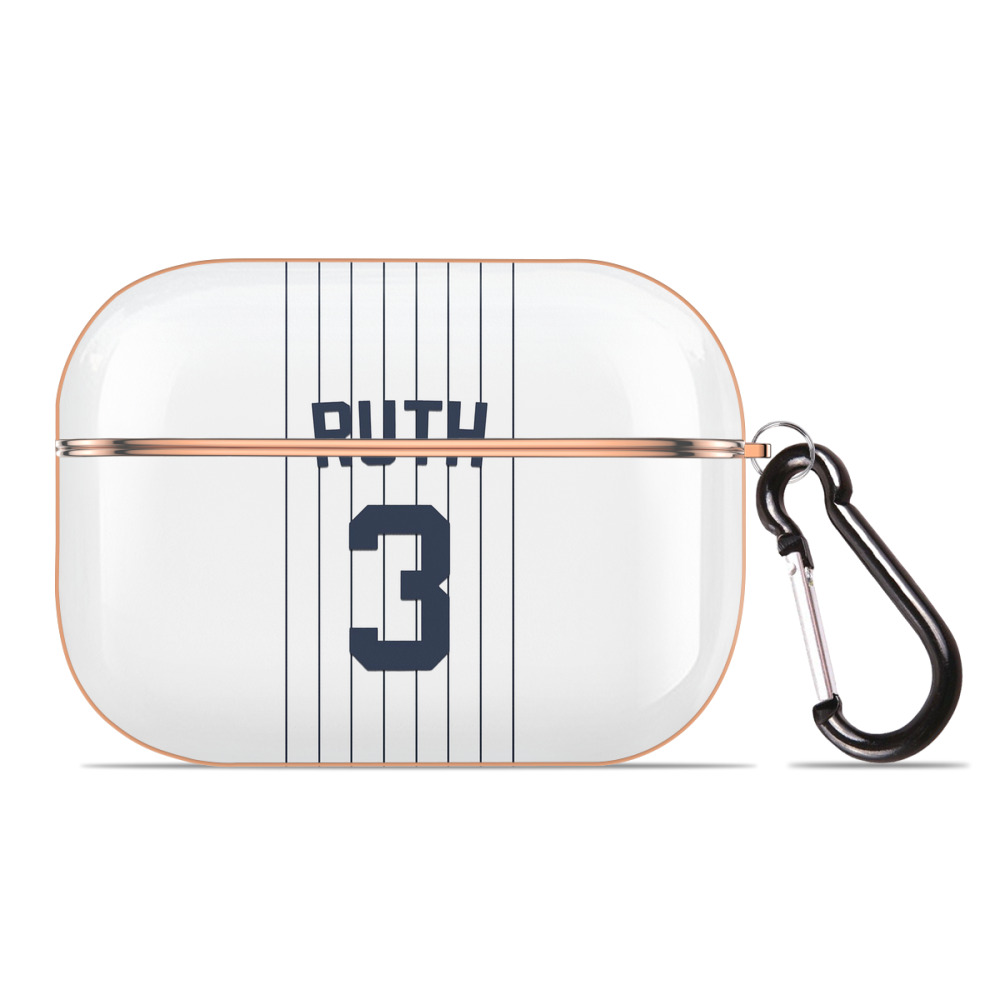  AirPods Pro Protective Case Rose Gold, Flexible PC Material, Precise Fit, Anti-Slip Cover, Full Protection, Fingerprint Resistant, Washable With Keychain