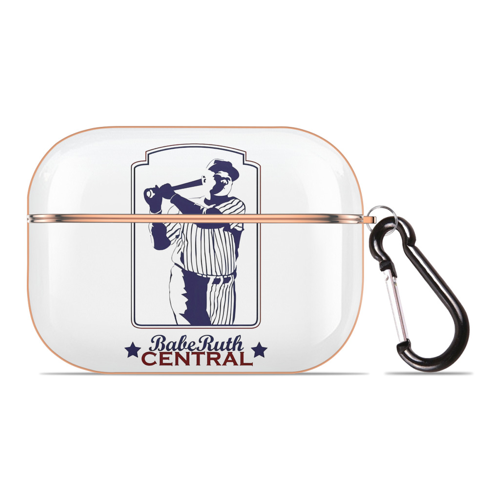  AirPods Pro Protective Case Rose Gold, Flexible PC Material, Precise Fit, Anti-Slip Cover, Full Protection, Fingerprint Resistant, Washable With Keychain