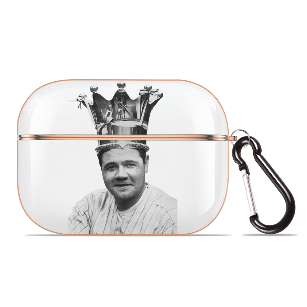  AirPods Pro Protective Case Rose Gold, Flexible PC Material, Precise Fit, Anti-Slip Cover, Full Protection, Fingerprint Resistant, Washable With Keychain