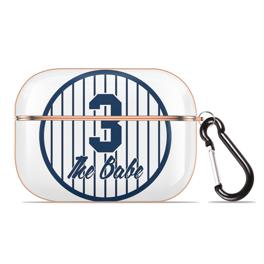  AirPods Pro Protective Case Rose Gold, Flexible PC Material, Precise Fit, Anti-Slip Cover, Full Protection, Fingerprint Resistant, Washable With Keychain