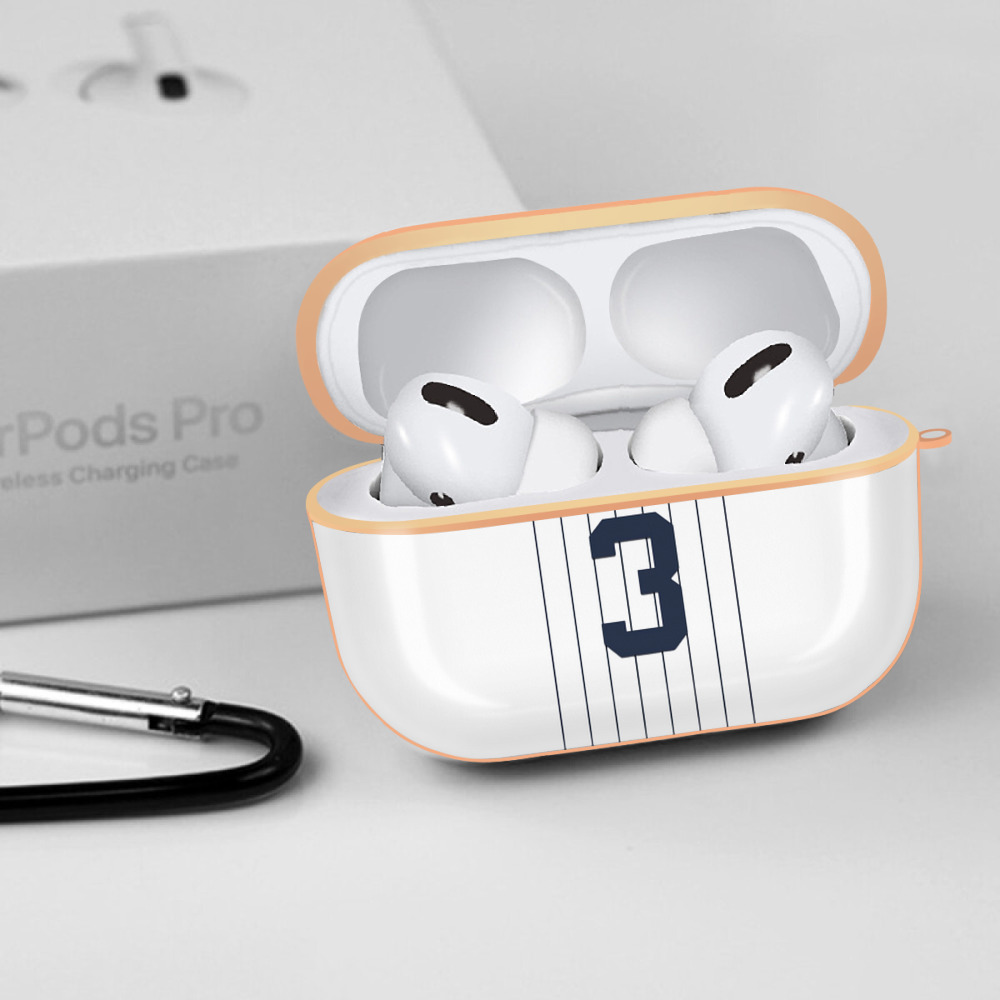  AirPods Pro Protective Case Rose Gold, Flexible PC Material, Precise Fit, Anti-Slip Cover, Full Protection, Fingerprint Resistant, Washable With Keychain