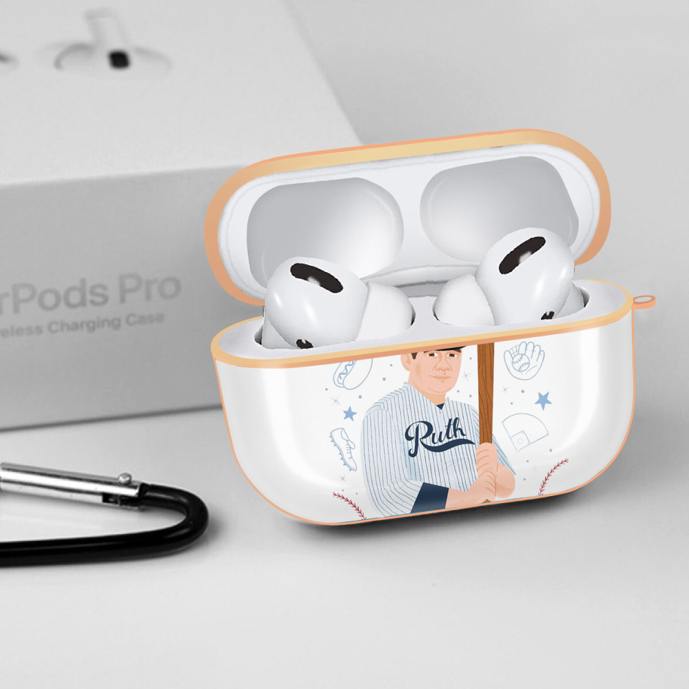  AirPods Pro Protective Case Rose Gold, Flexible PC Material, Precise Fit, Anti-Slip Cover, Full Protection, Fingerprint Resistant, Washable With Keychain