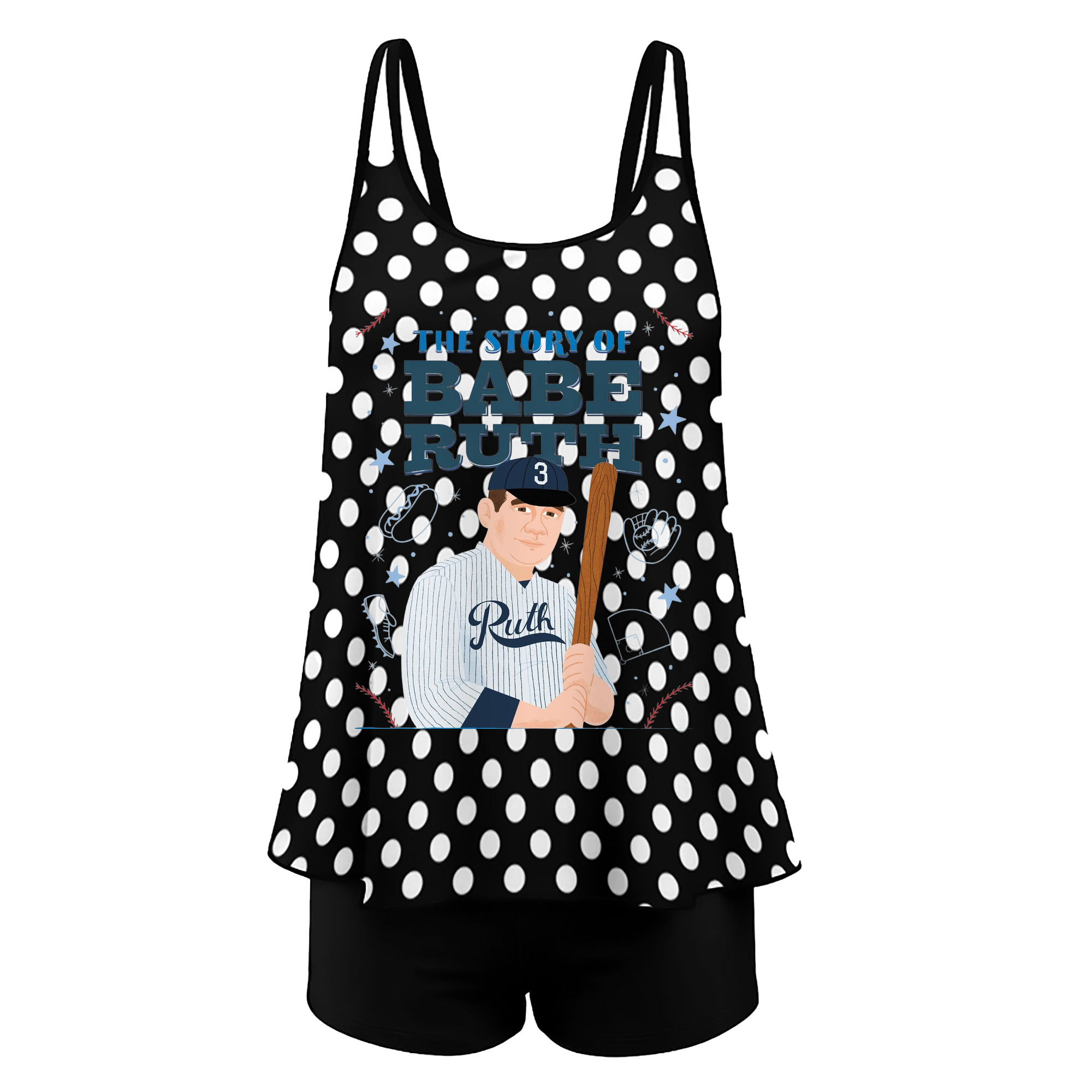  Women’s Heat Transfer Printed Two-Piece Swimsuit Set – Sexy Double Strap Bandeau Top & Boyshort Bottoms, Soft Nylon-Spandex, Perfect for Beach, Pool & Vacation