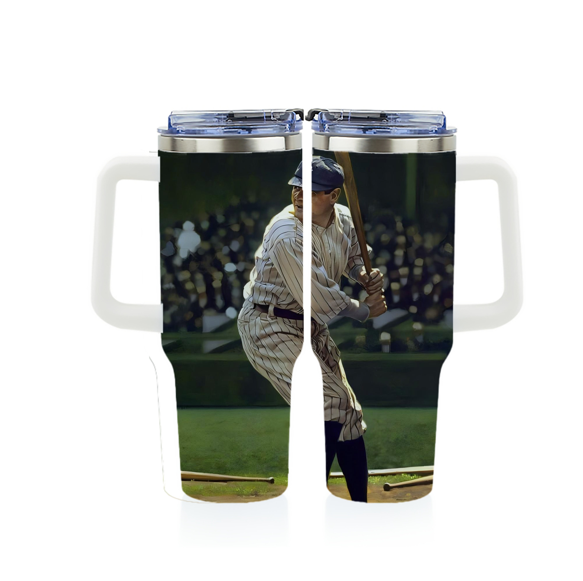 Babe Ruth 19 40oz Full Wrap Car Tumbler – Durable Stainless Steel Travel Mug With Vibrant UV Print – Double Wall Insulated, Fits Most Car Cup Holders