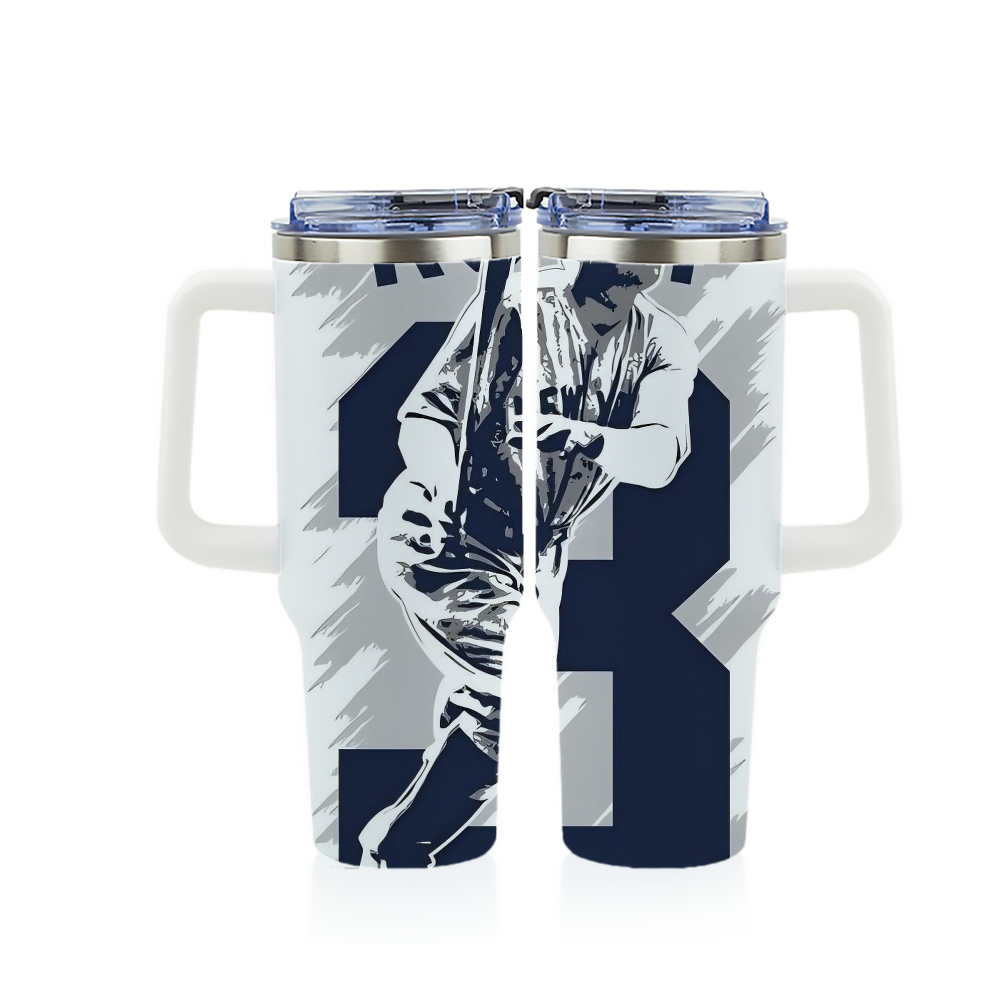 Babe Ruth 27 40oz Full Wrap Car Tumbler – Durable Stainless Steel Travel Mug With Vibrant UV Print – Double Wall Insulated, Fits Most Car Cup Holders