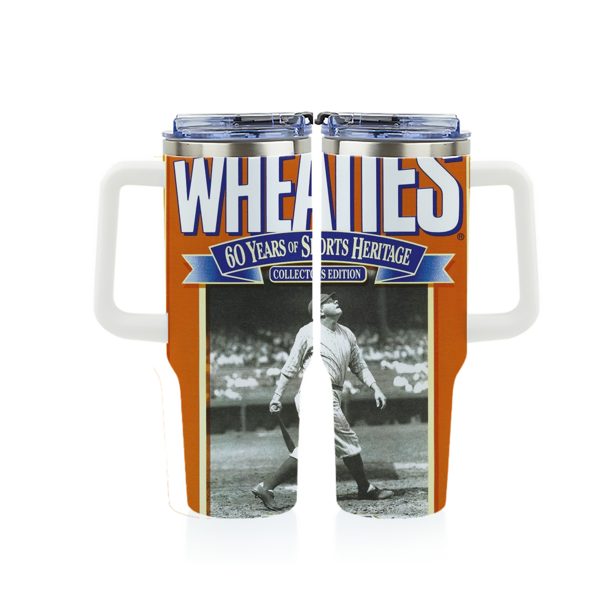 Babe Ruth 41 40oz Full Wrap Car Tumbler – Durable Stainless Steel Travel Mug With Vibrant UV Print – Double Wall Insulated, Fits Most Car Cup Holders