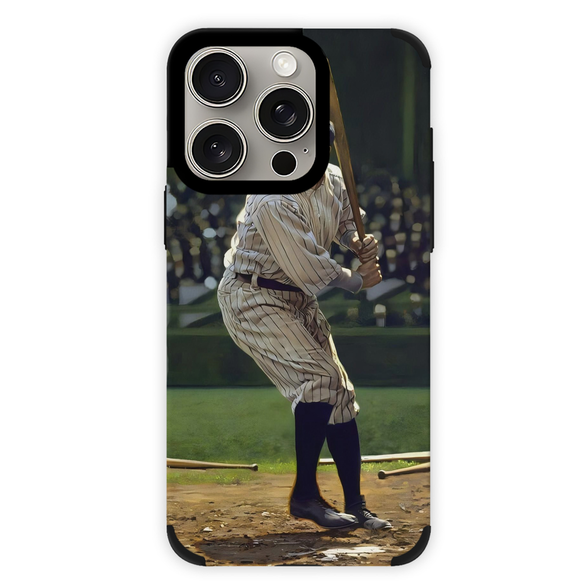 Babe Ruth 19 IPhone 15 Pro Max PU Leather Case – Soft Lining, 360° Protection – Precise Fit, 3D Buttons, Easy Charging – Anti-Yellowing, Easy To Clean